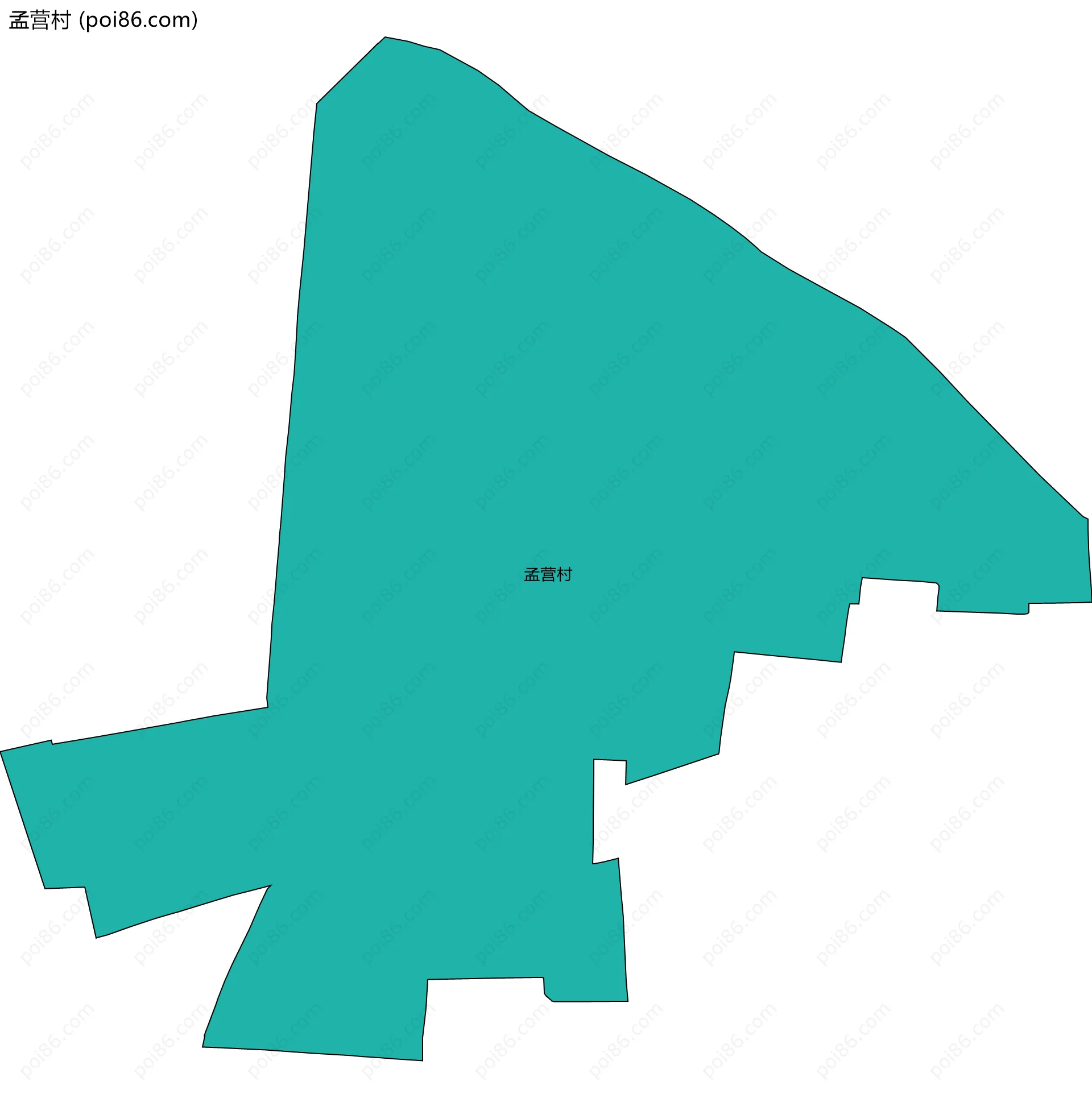 孟营村边界地图