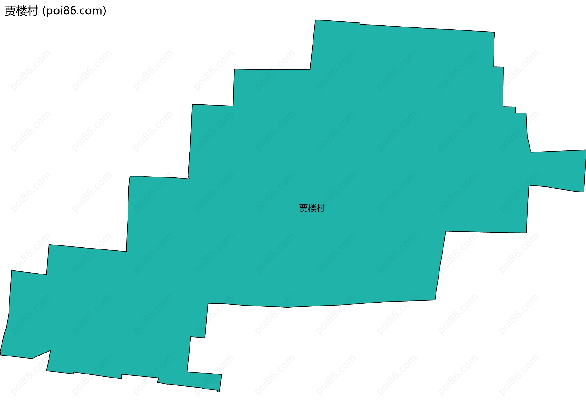 贾楼村边界地图