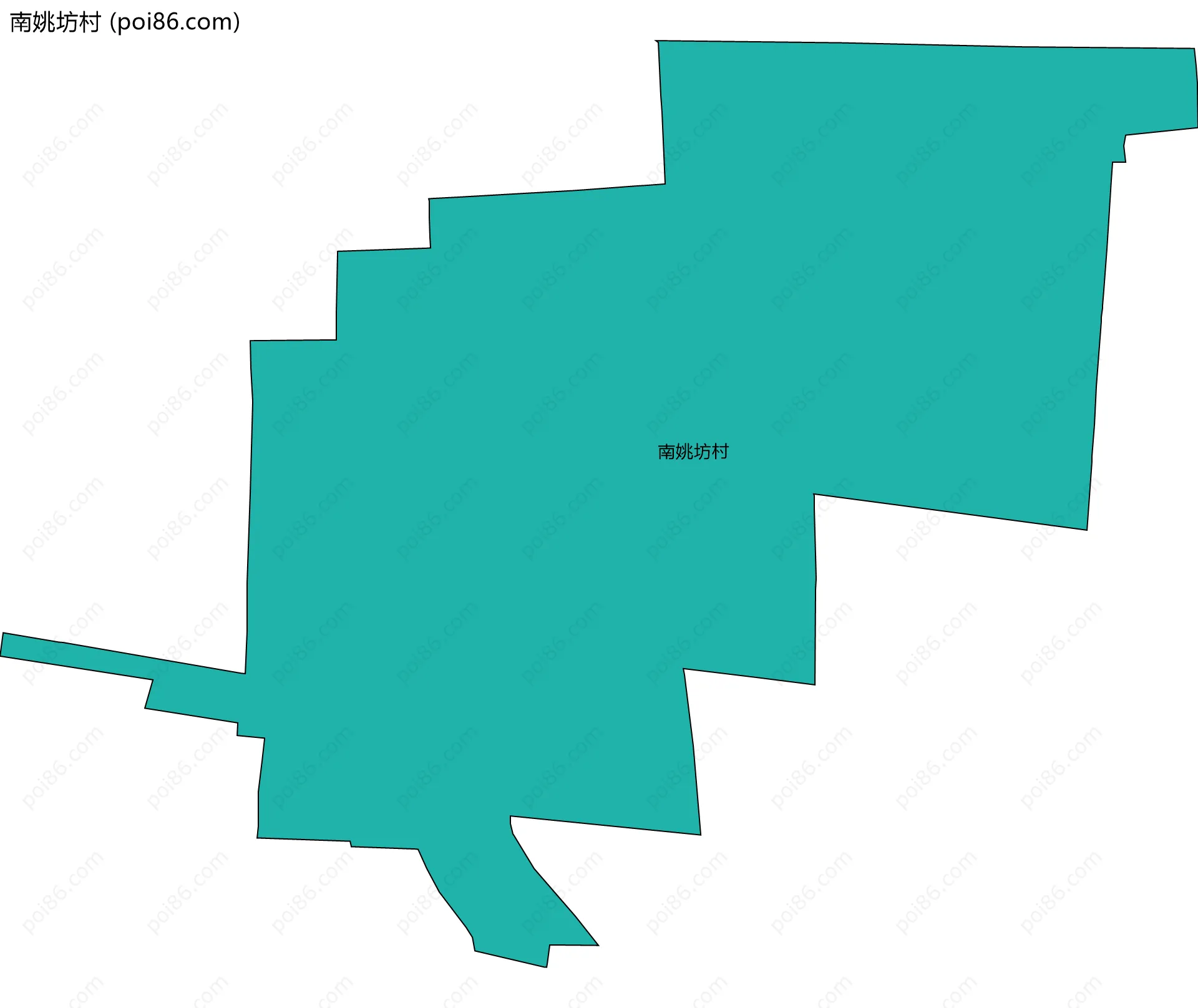 南姚坊村边界地图