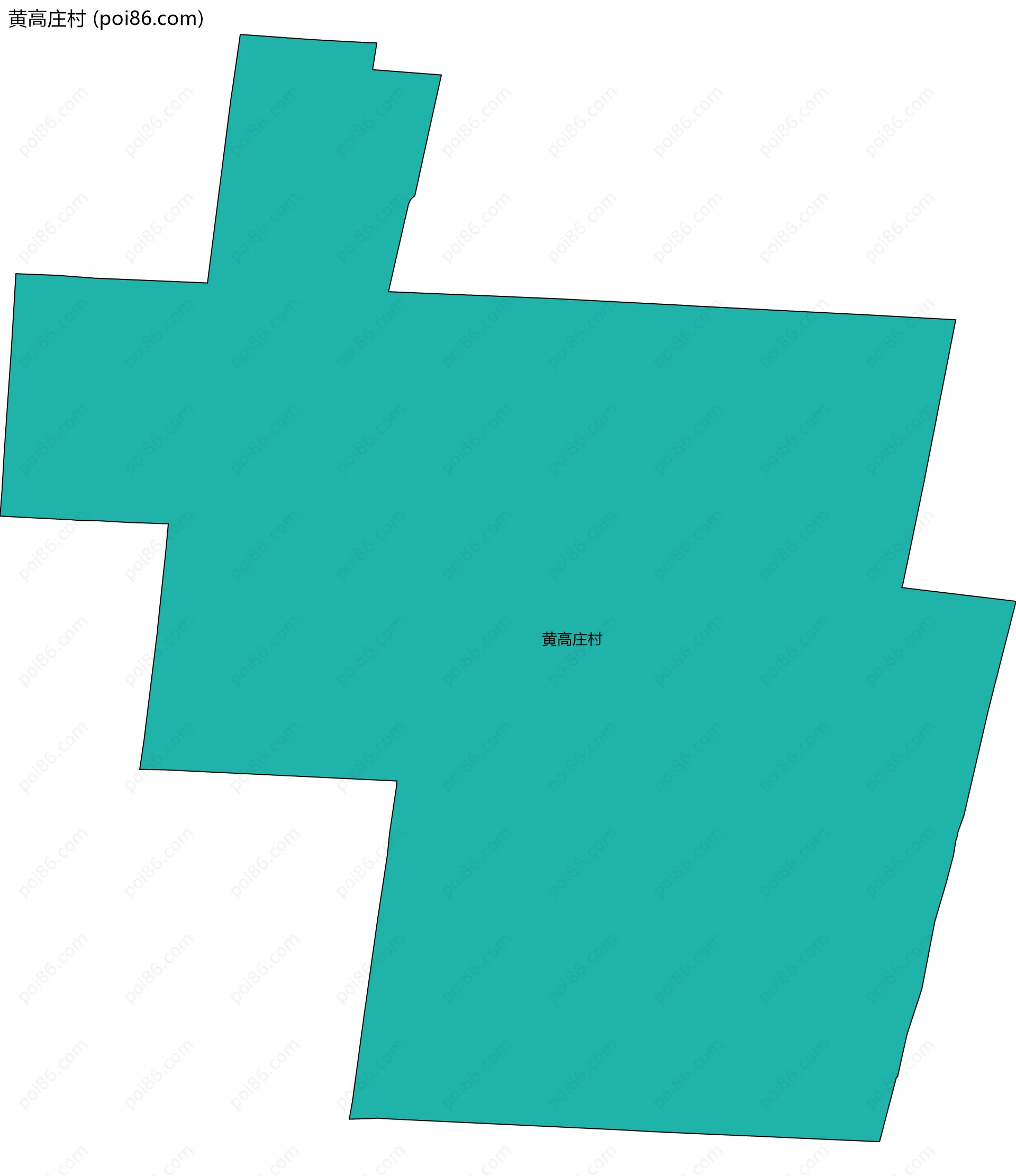 黄高庄村边界地图