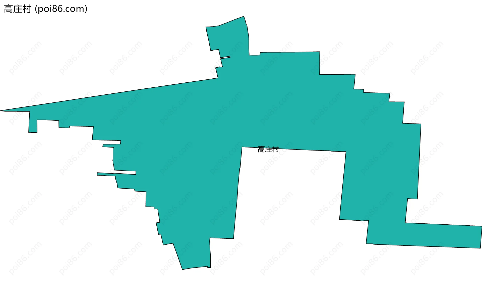 高庄村边界地图