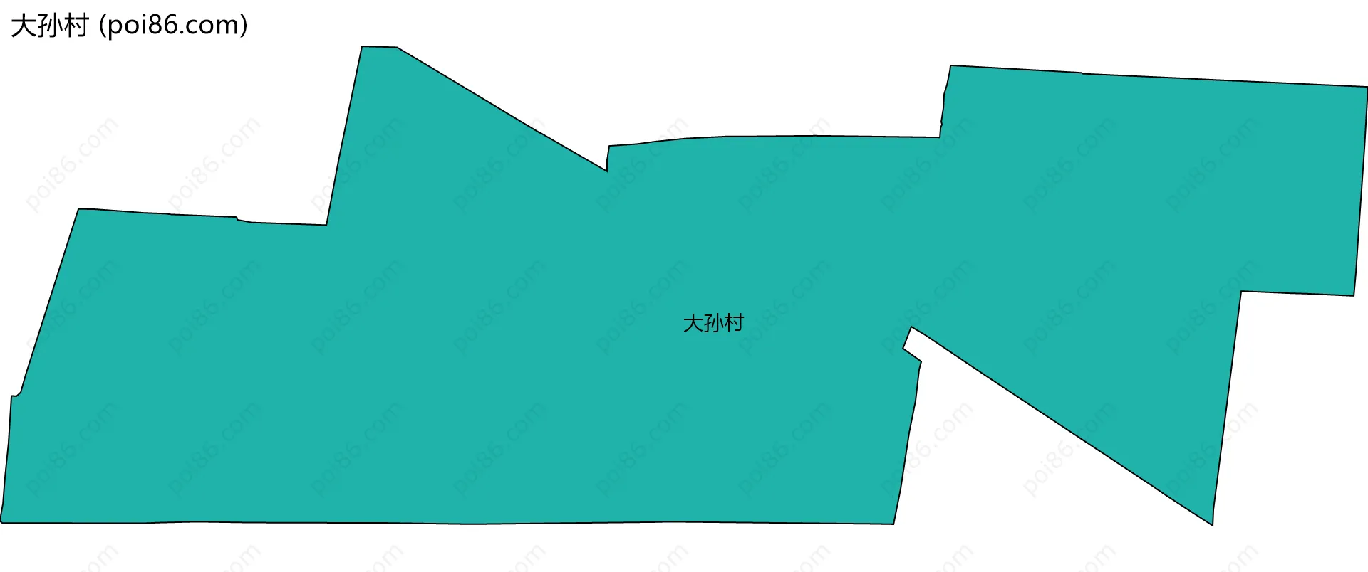 大孙村边界地图