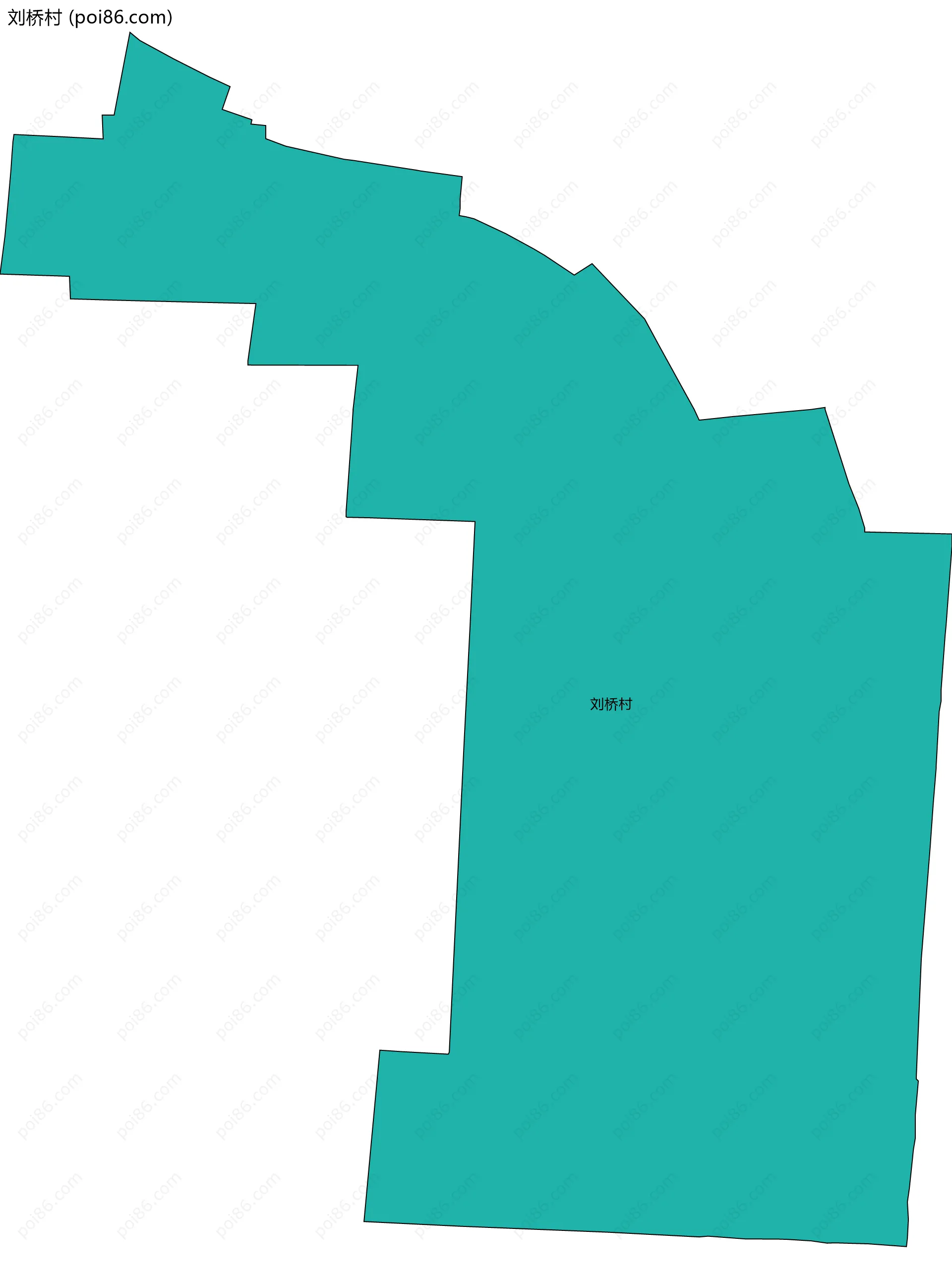 刘桥村边界地图