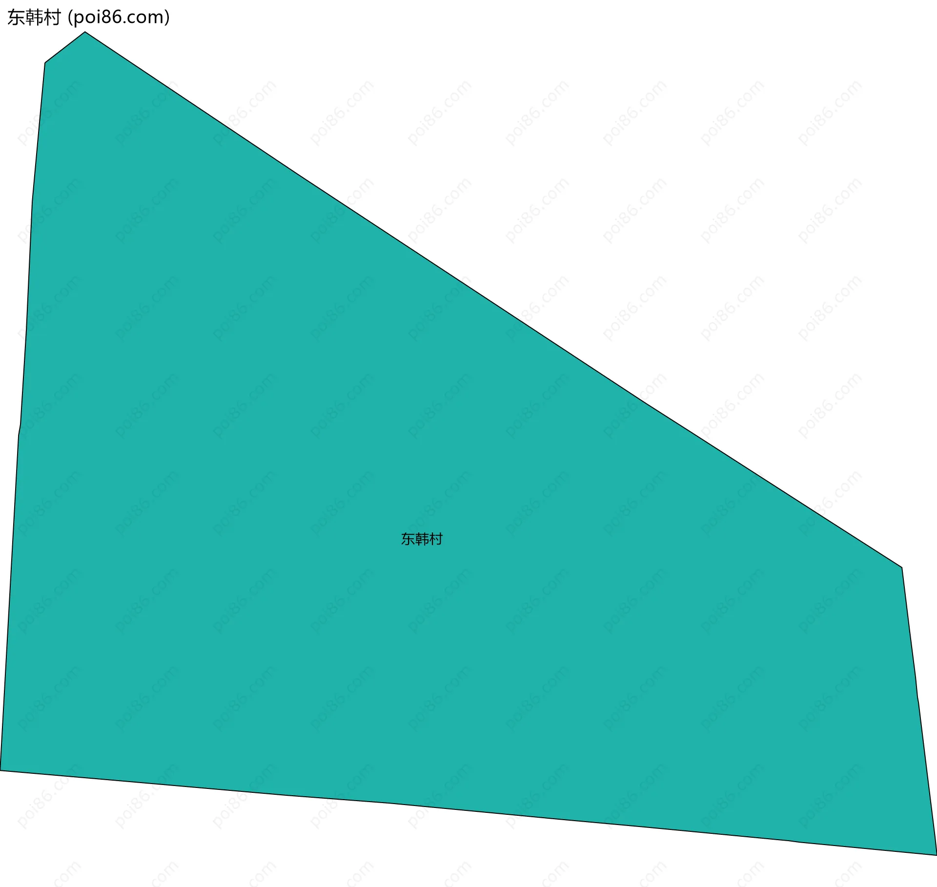 东韩村边界地图