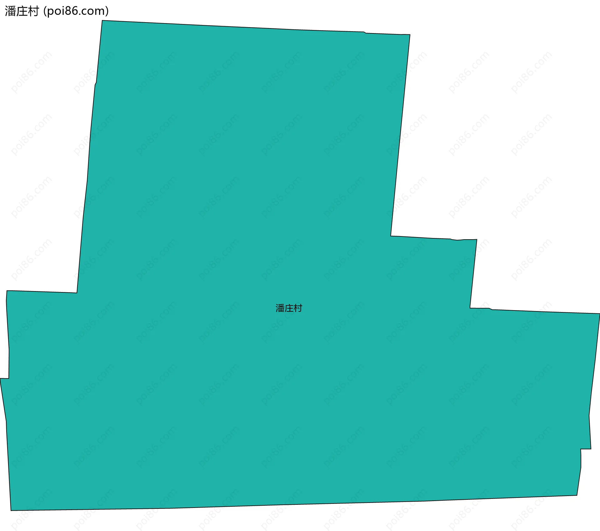 潘庄村边界地图