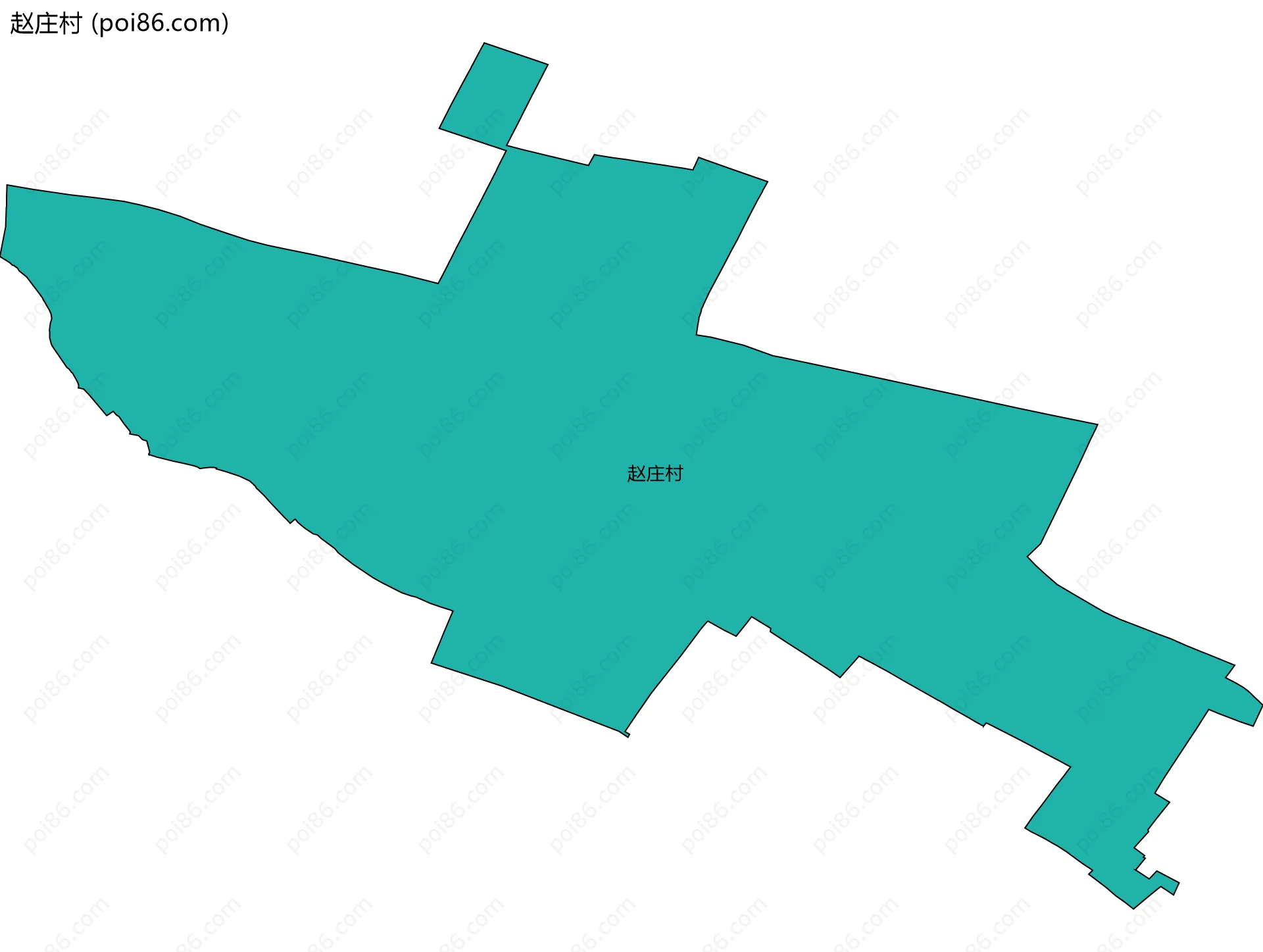赵庄村边界地图
