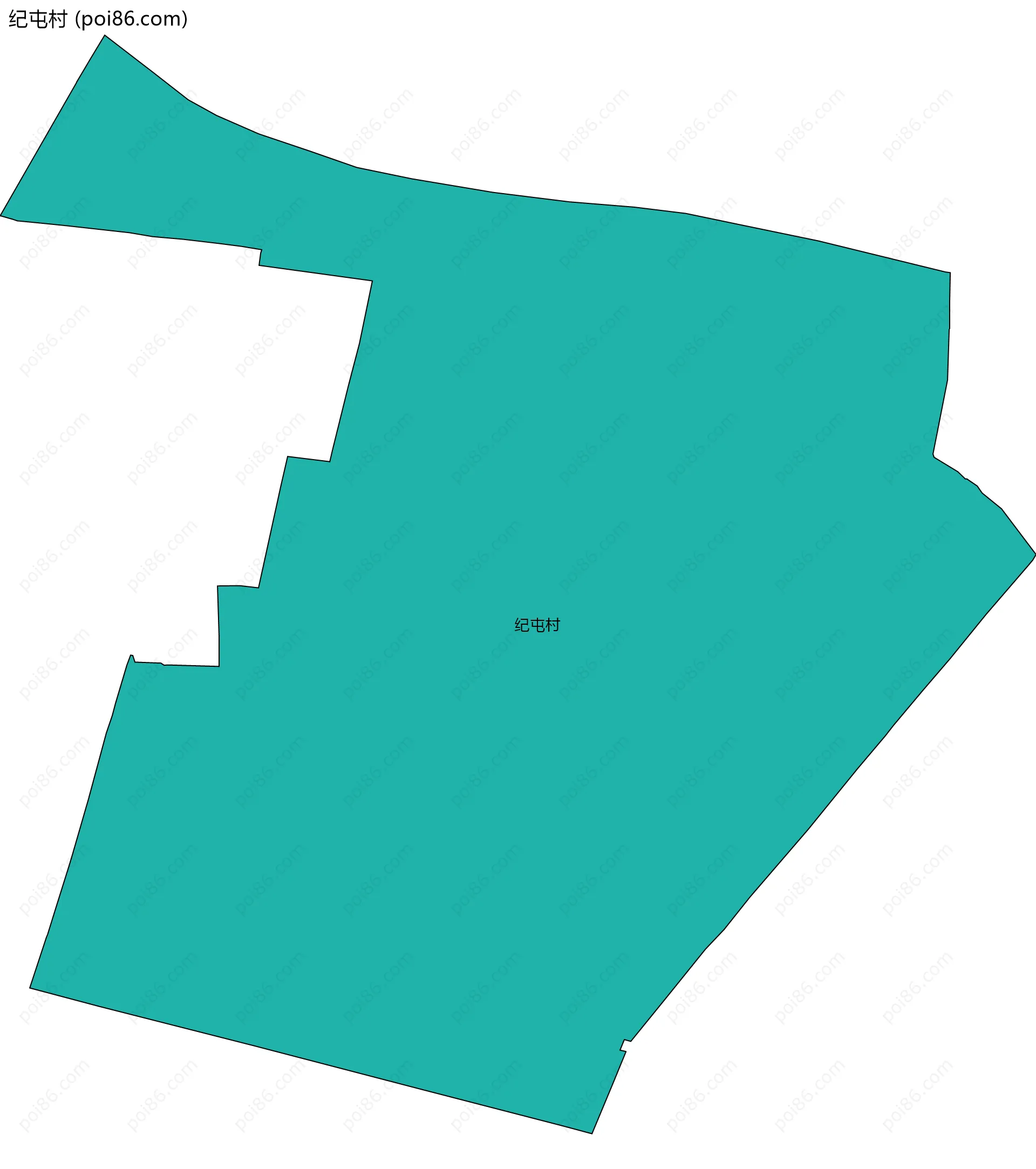 纪屯村边界地图