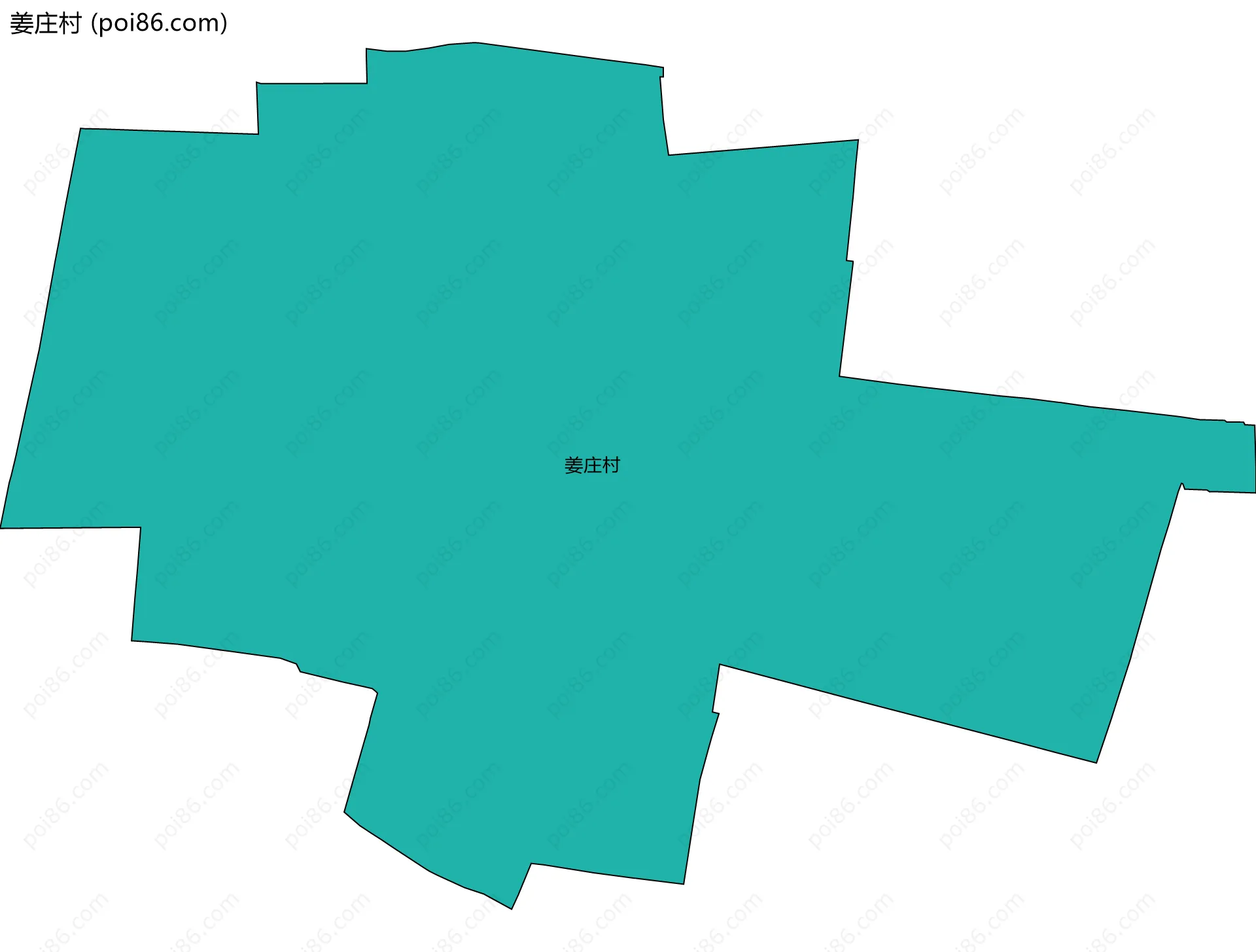 姜庄村边界地图