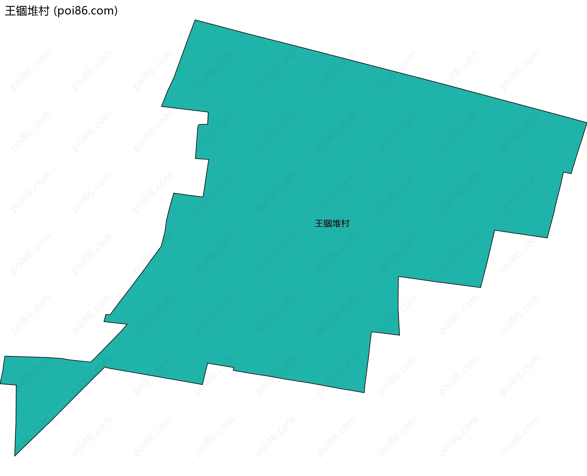 王锢堆村边界地图