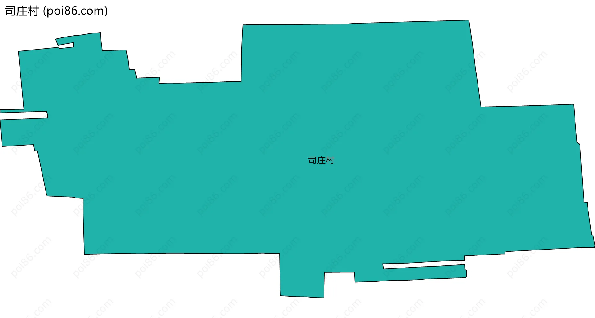 司庄村边界地图