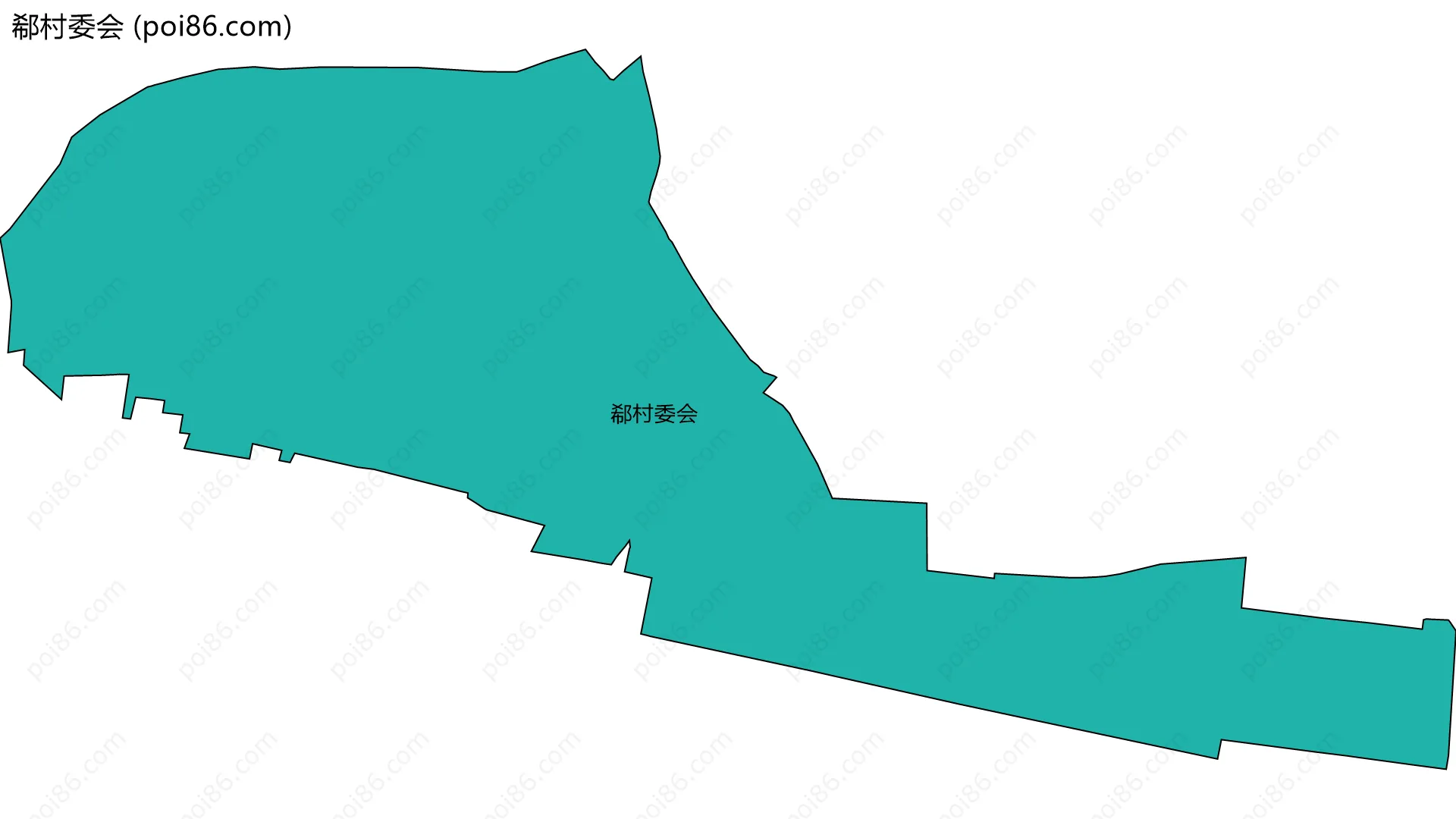 郗村委会边界地图