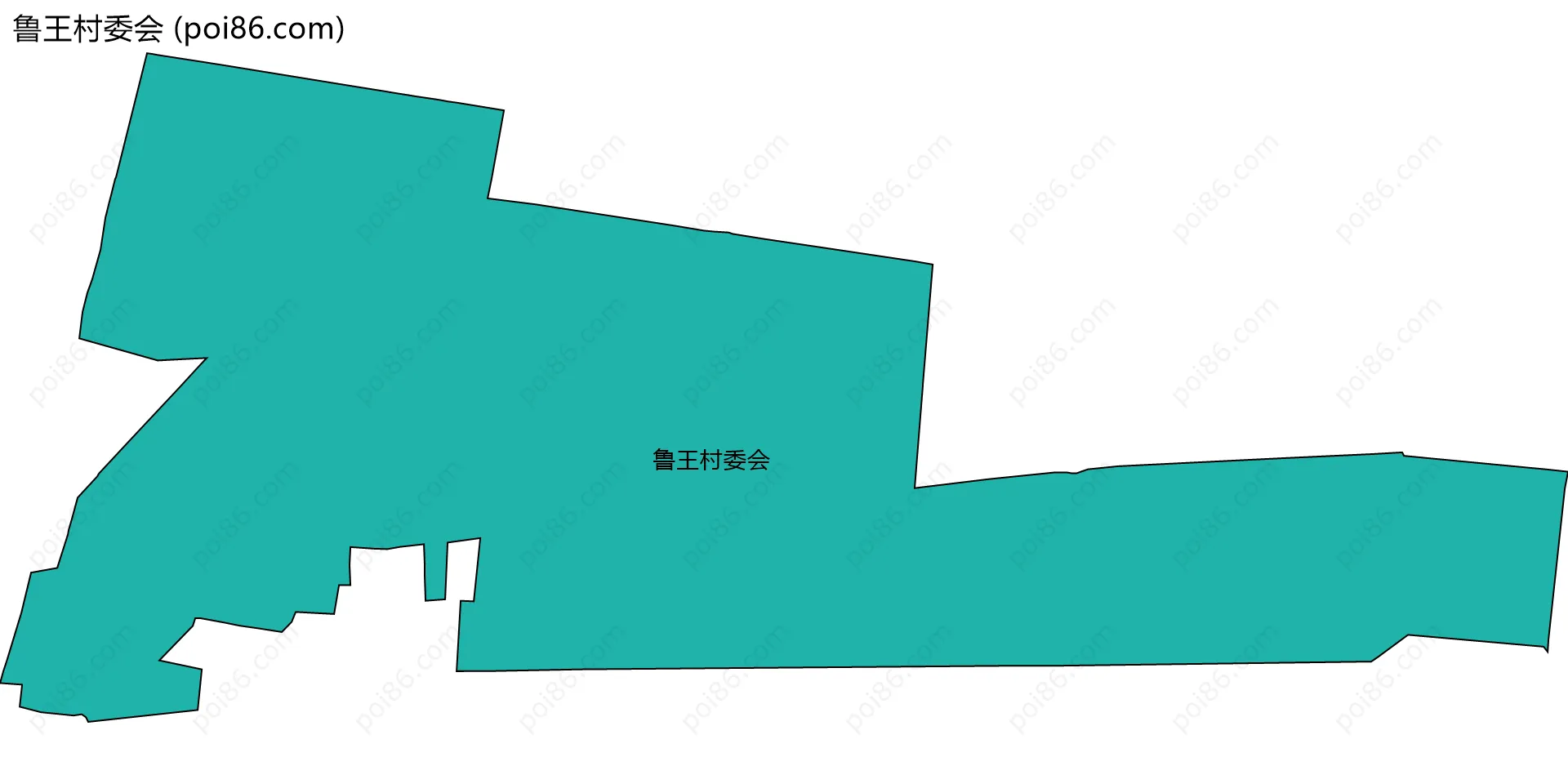 鲁王村委会边界地图