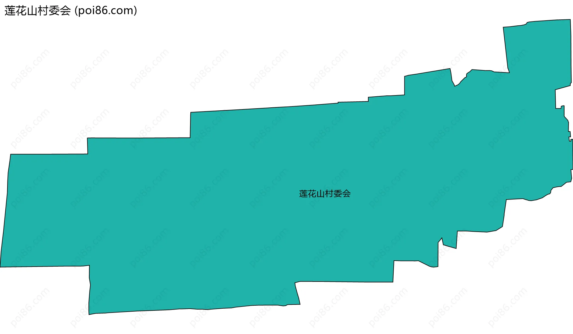 莲花山村委会边界地图