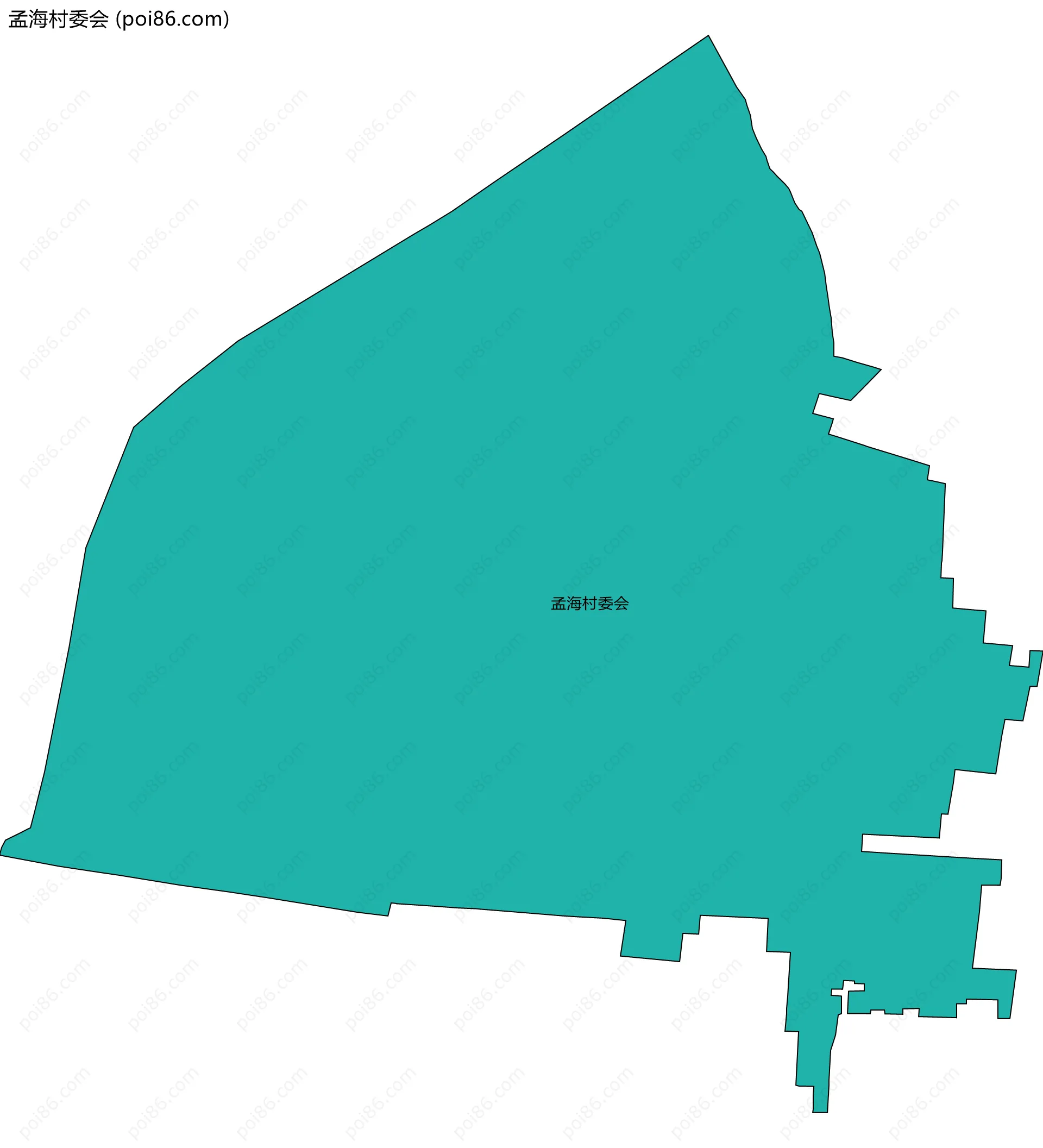 孟海村委会边界地图