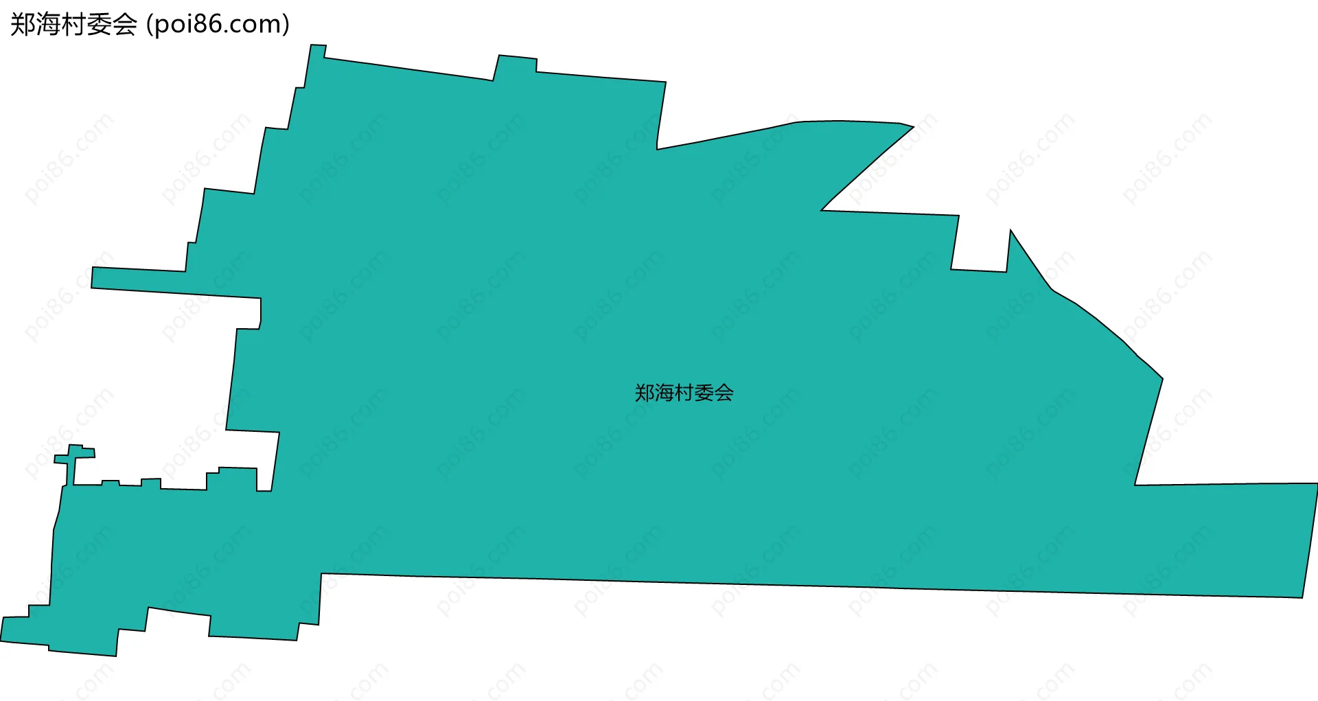 郑海村委会边界地图