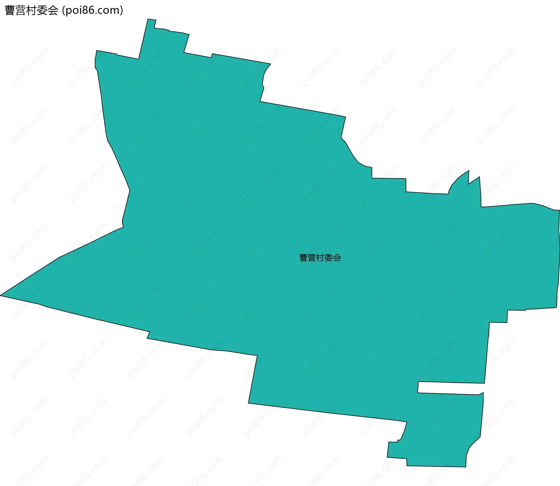 曹营村委会边界地图