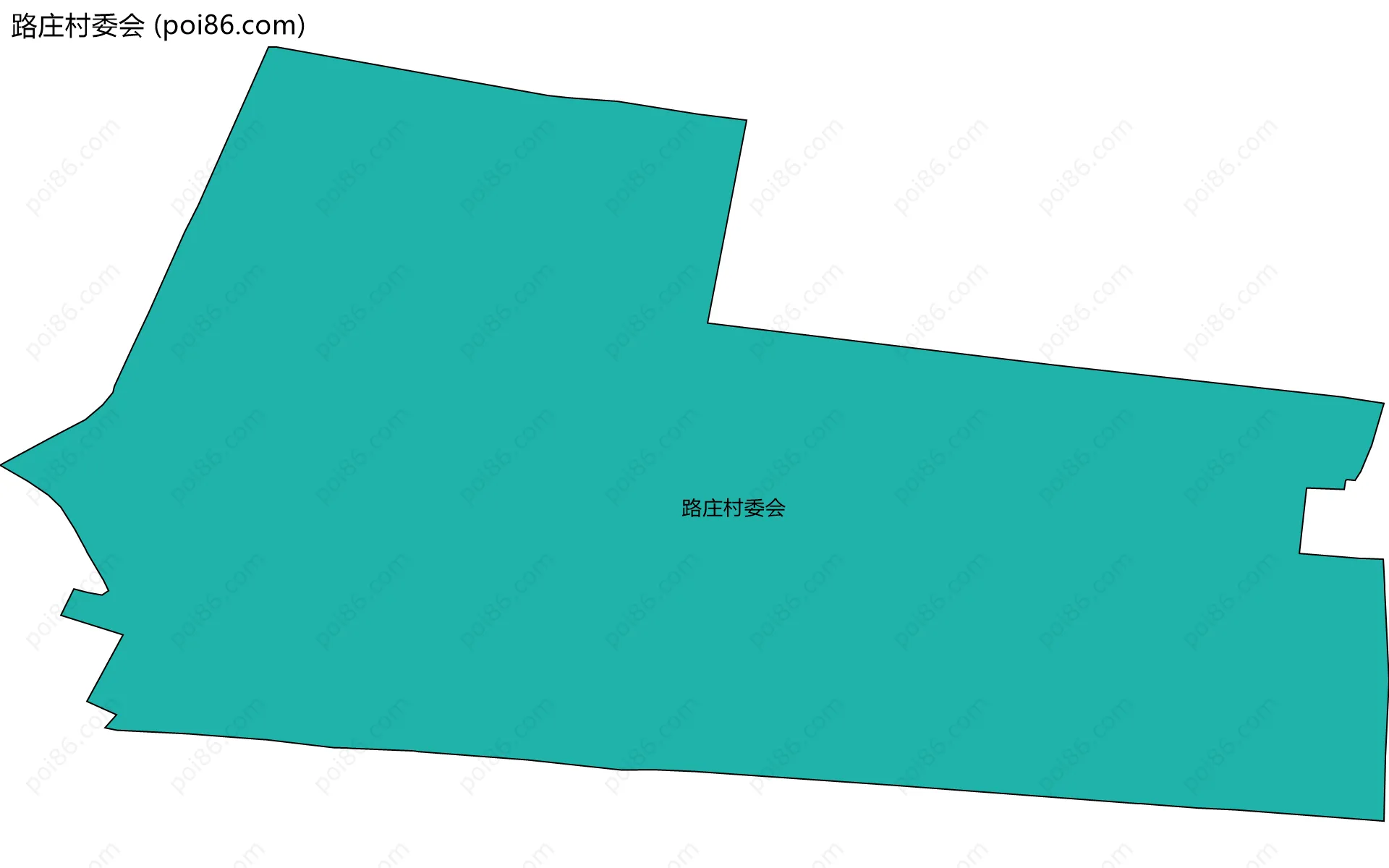 路庄村委会边界地图