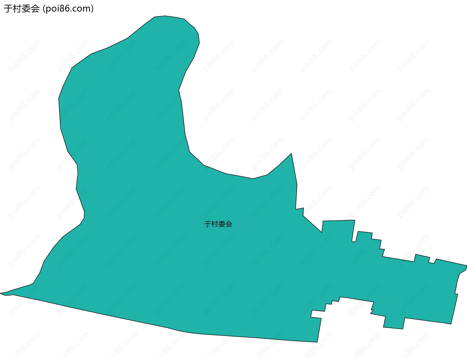 于村委会边界地图