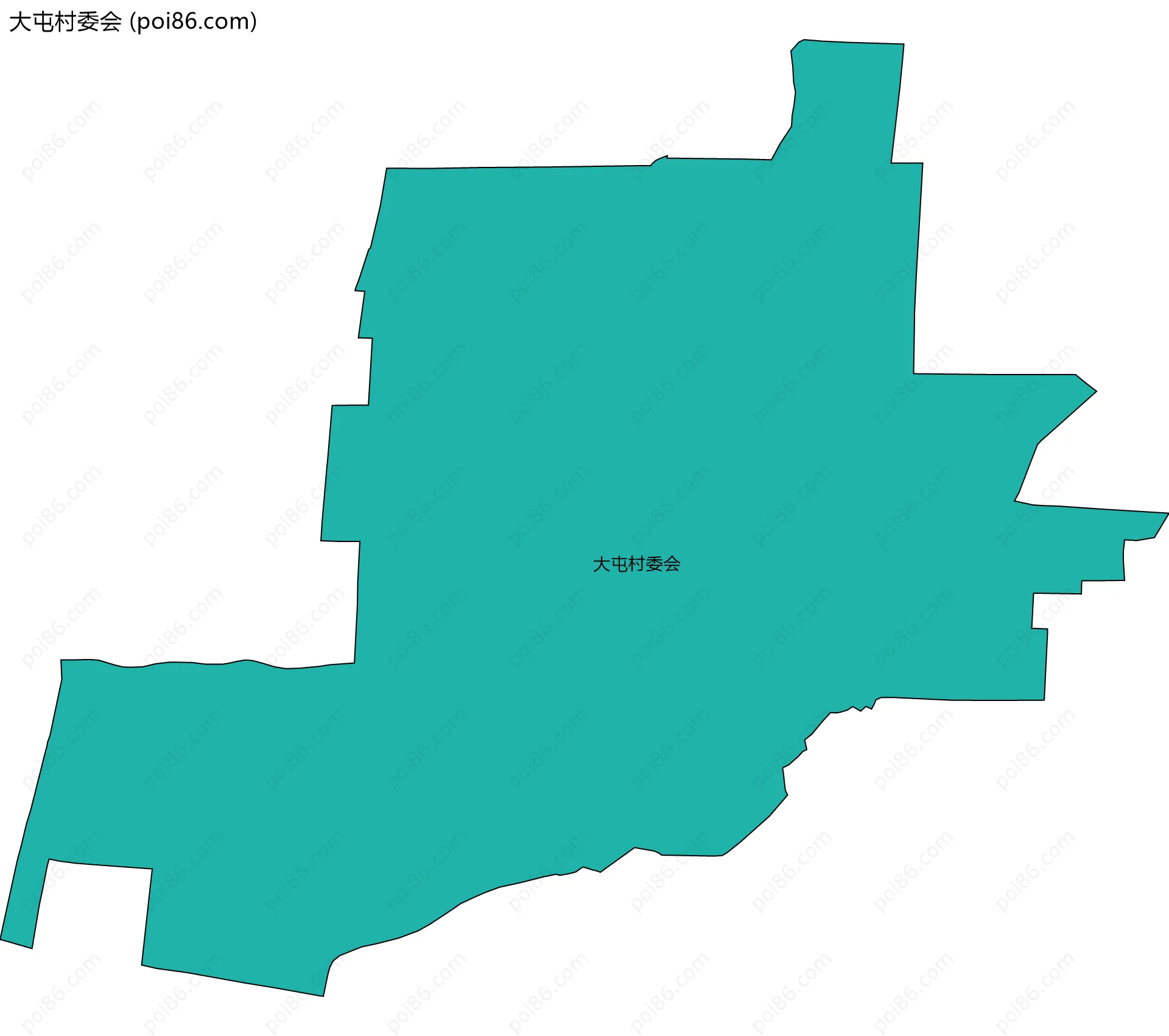 大屯村委会边界地图