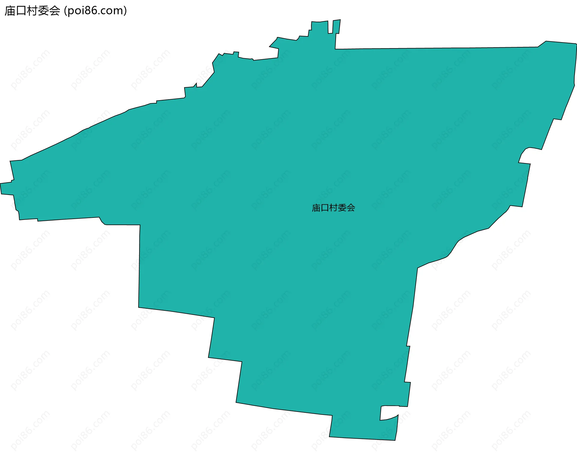 庙口村委会边界地图