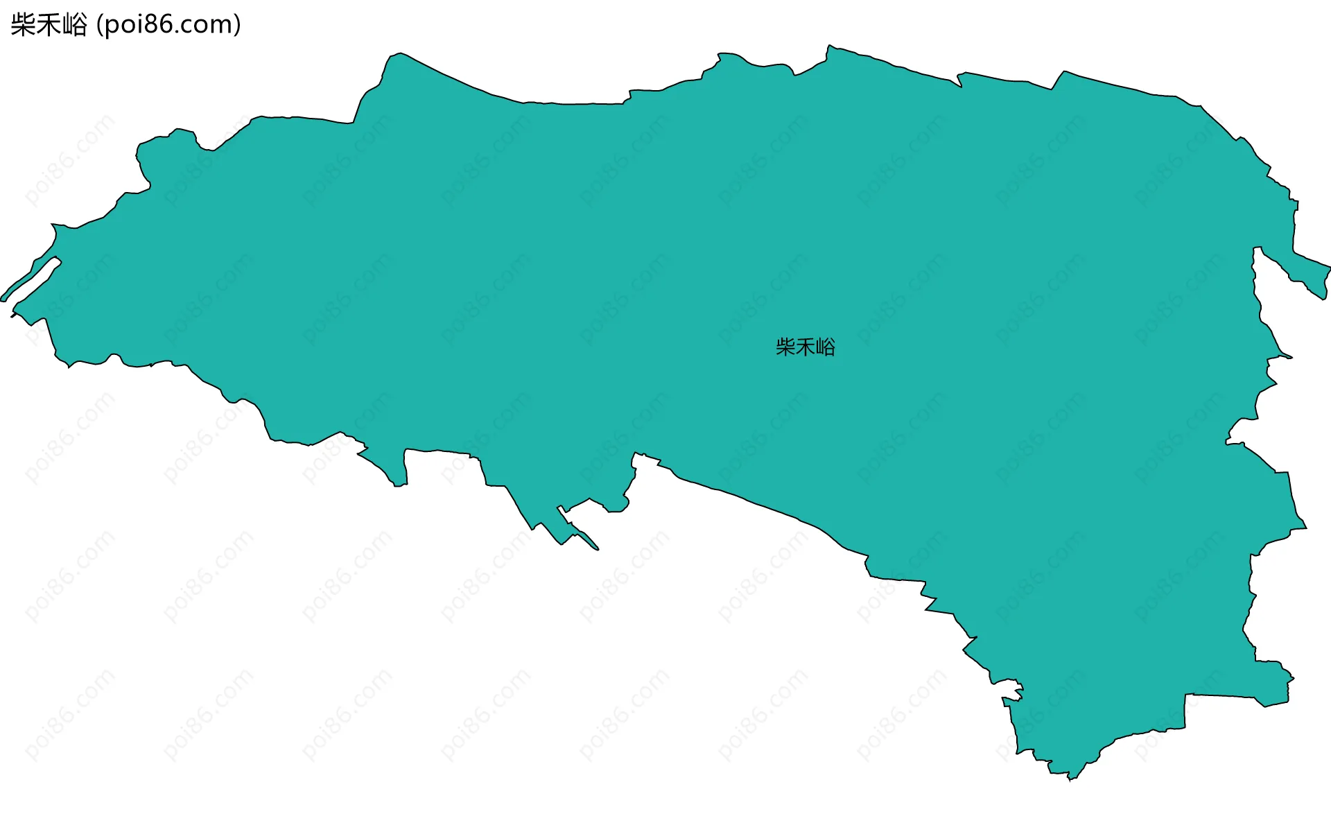 柴禾峪边界地图