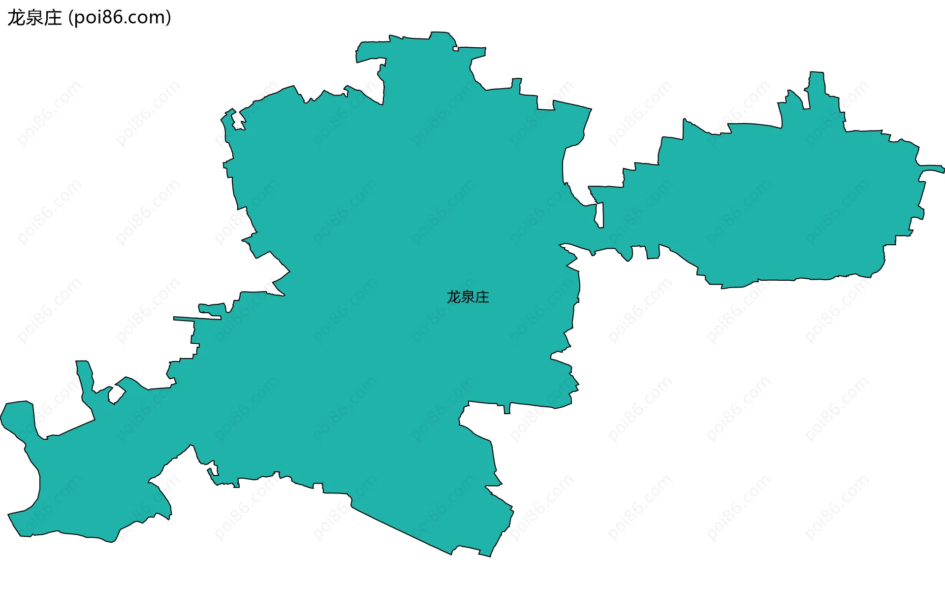 龙泉庄边界地图