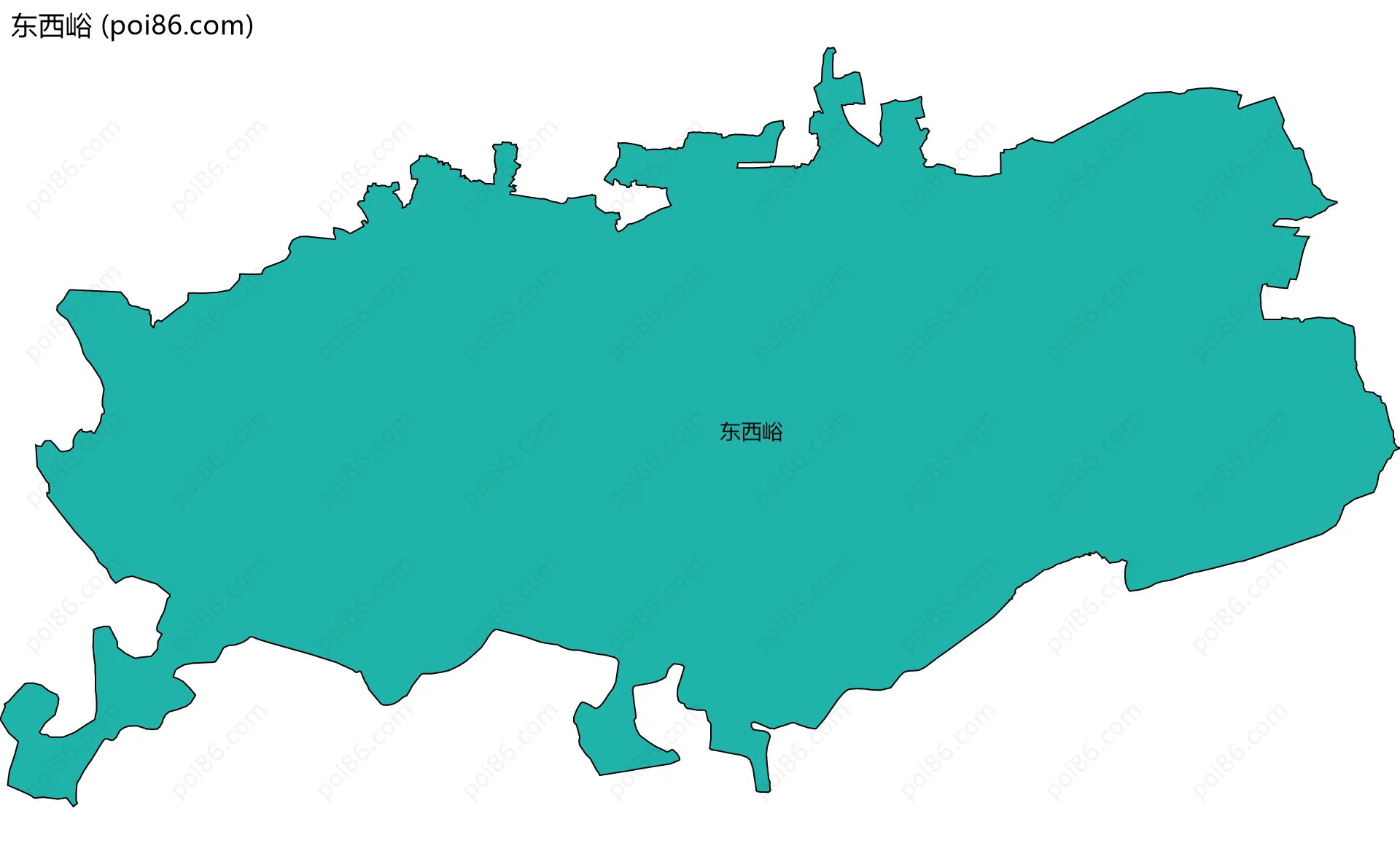 东西峪边界地图