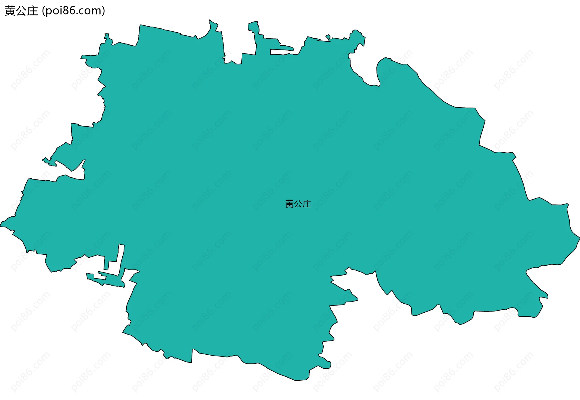 黄公庄边界地图