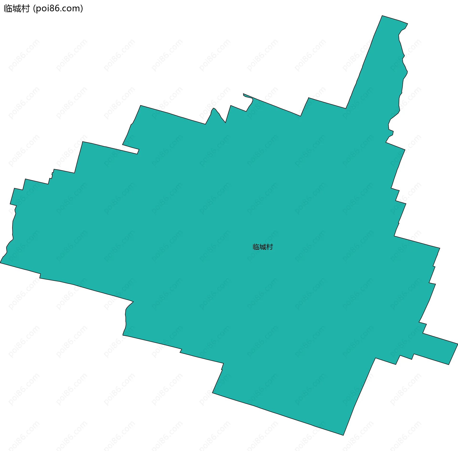 临城村边界地图