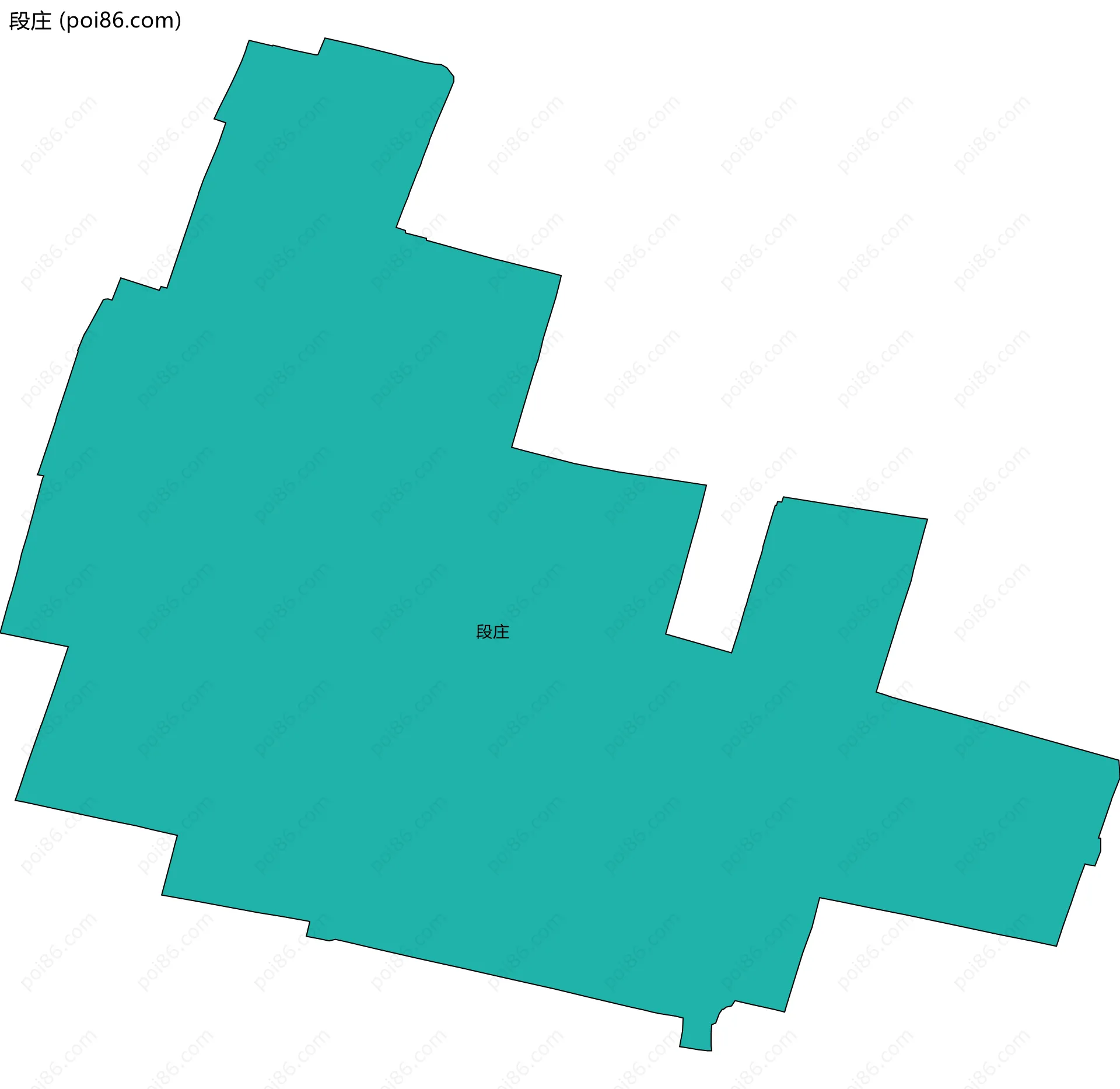 段庄边界地图
