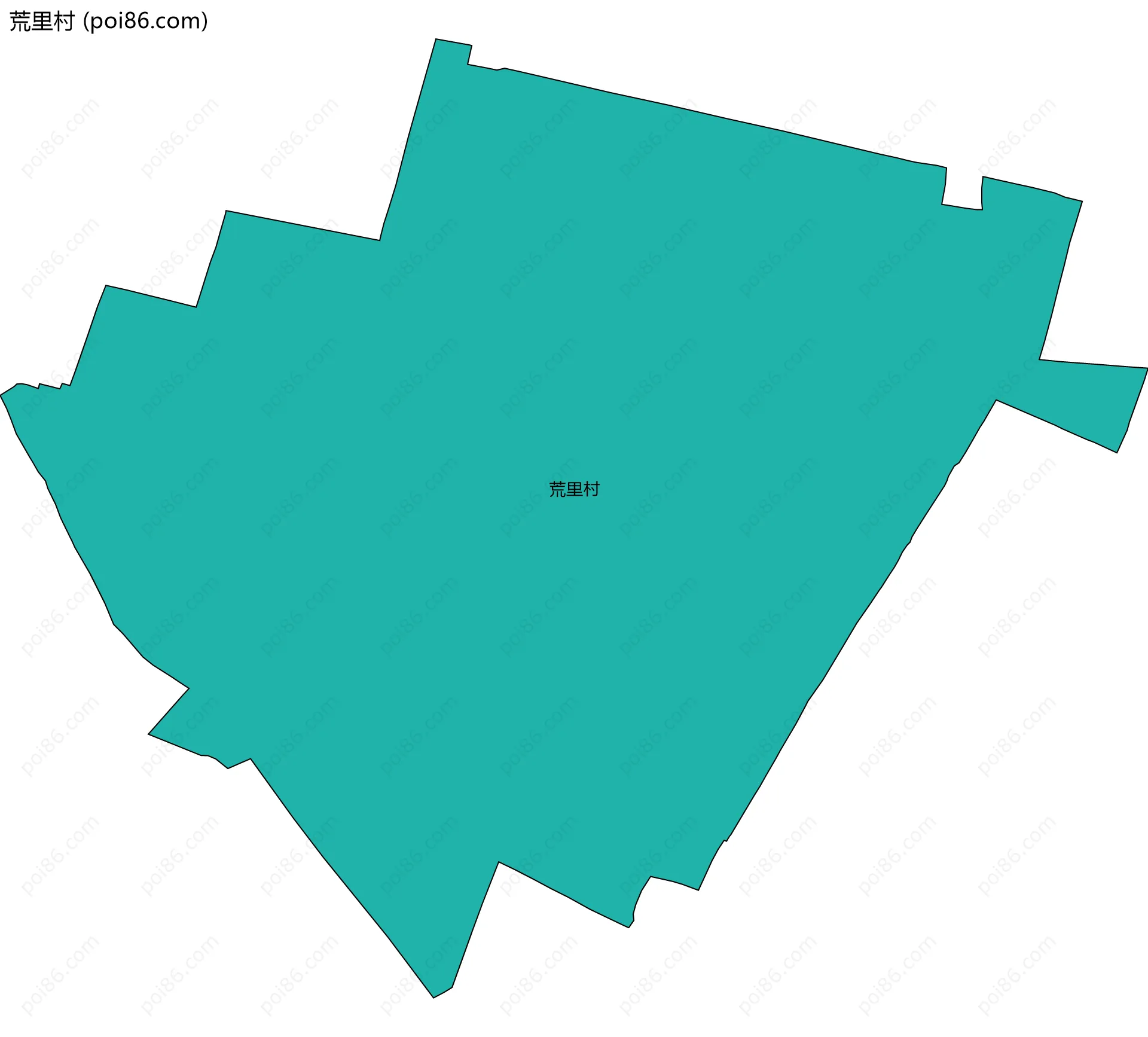 荒里村边界地图