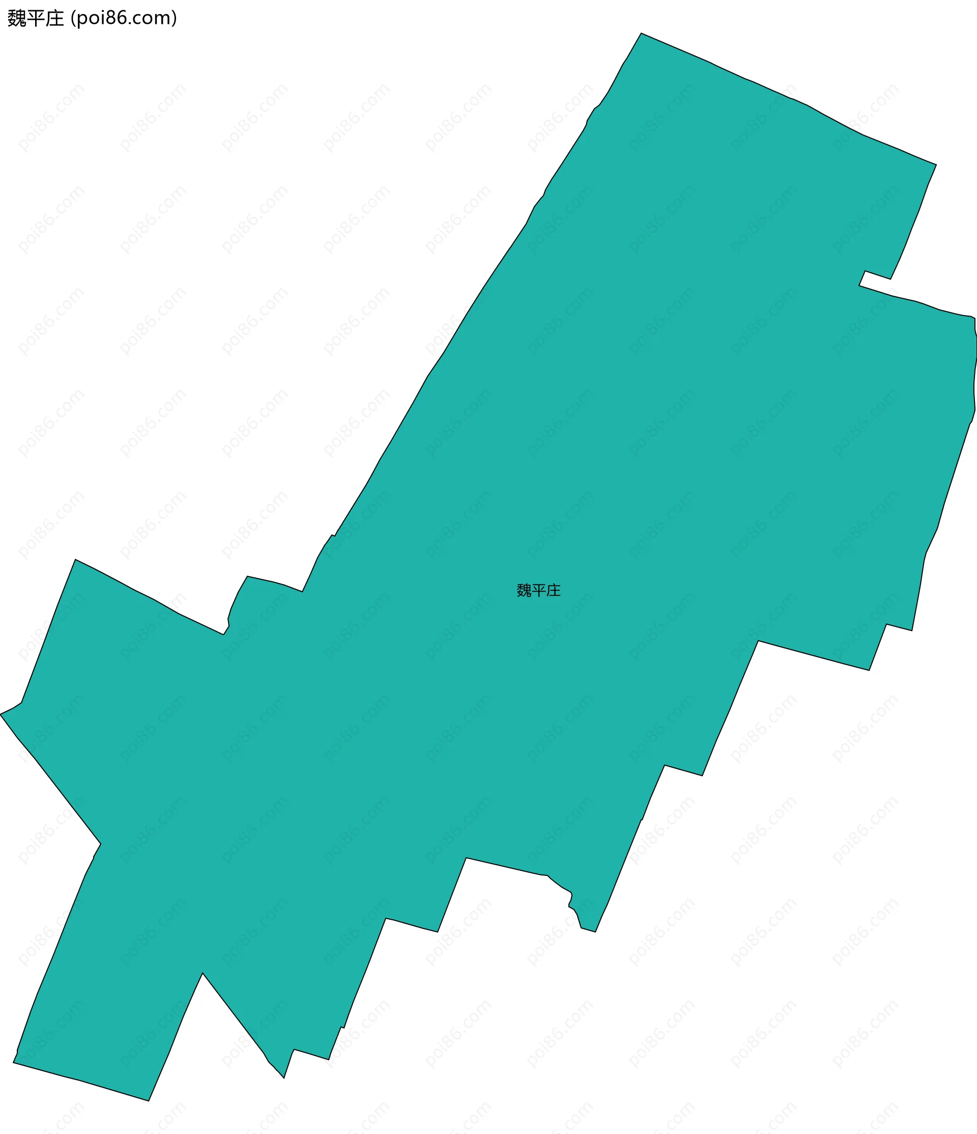 魏平庄边界地图