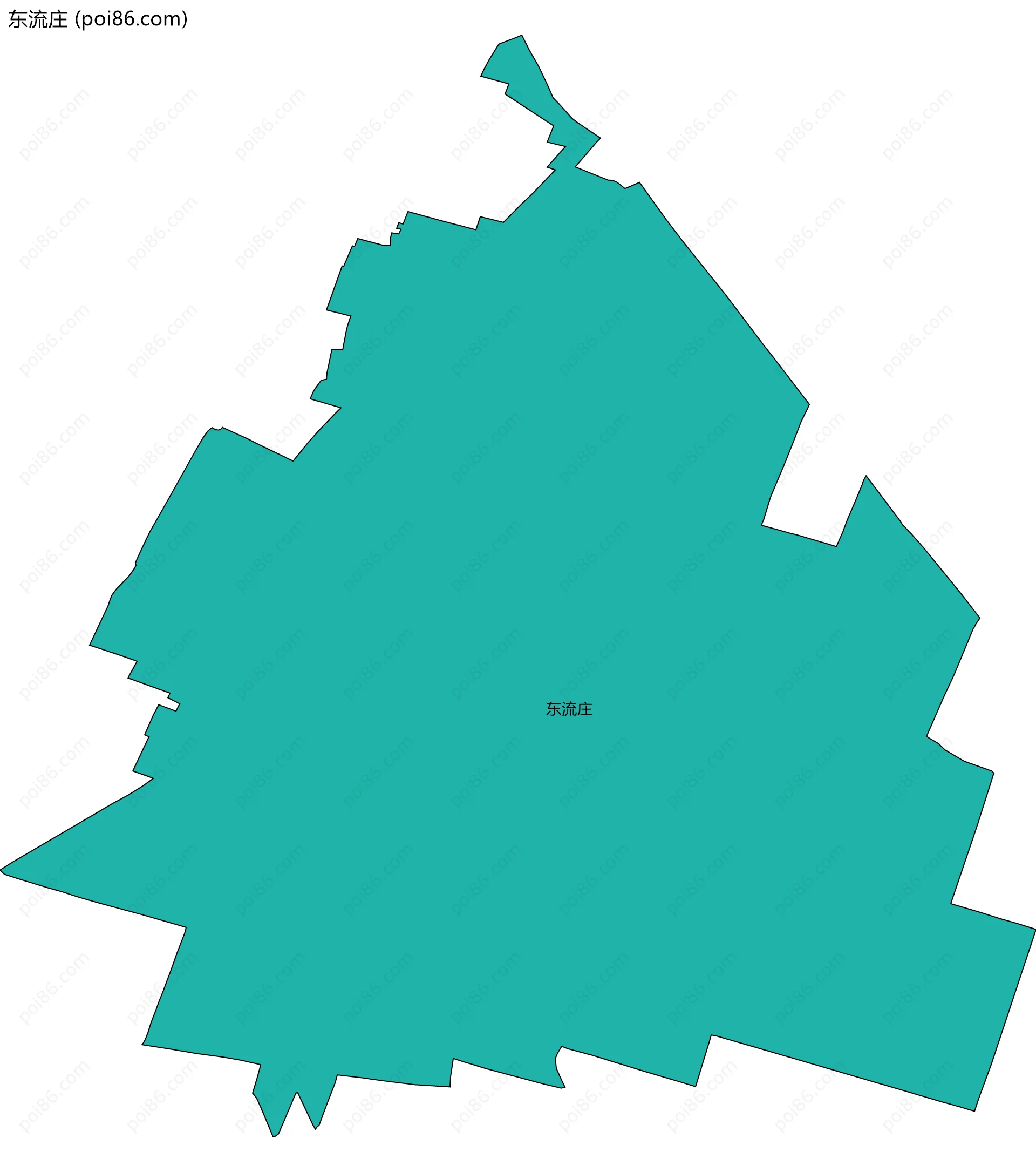 东流庄边界地图