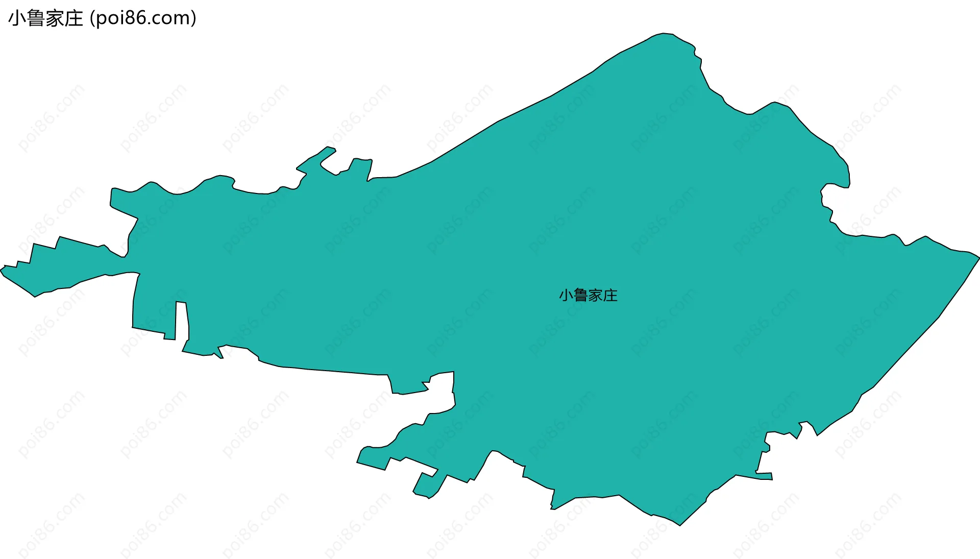 小鲁家庄边界地图