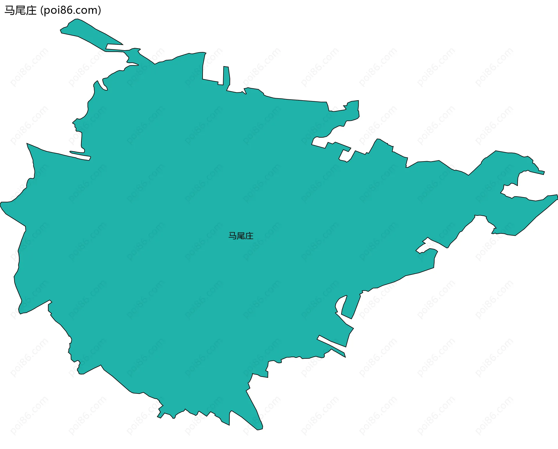马尾庄边界地图