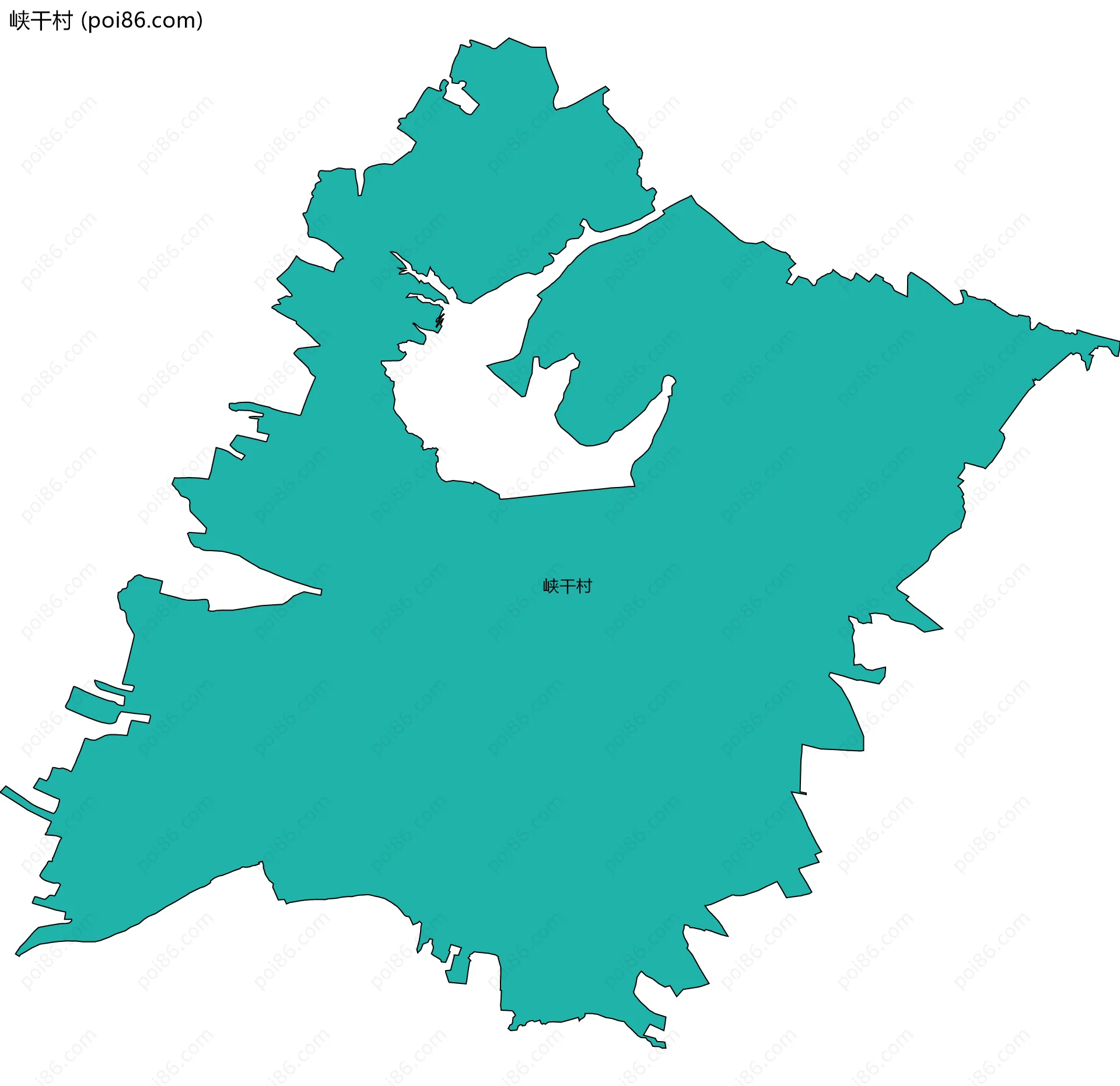 峡干村边界地图