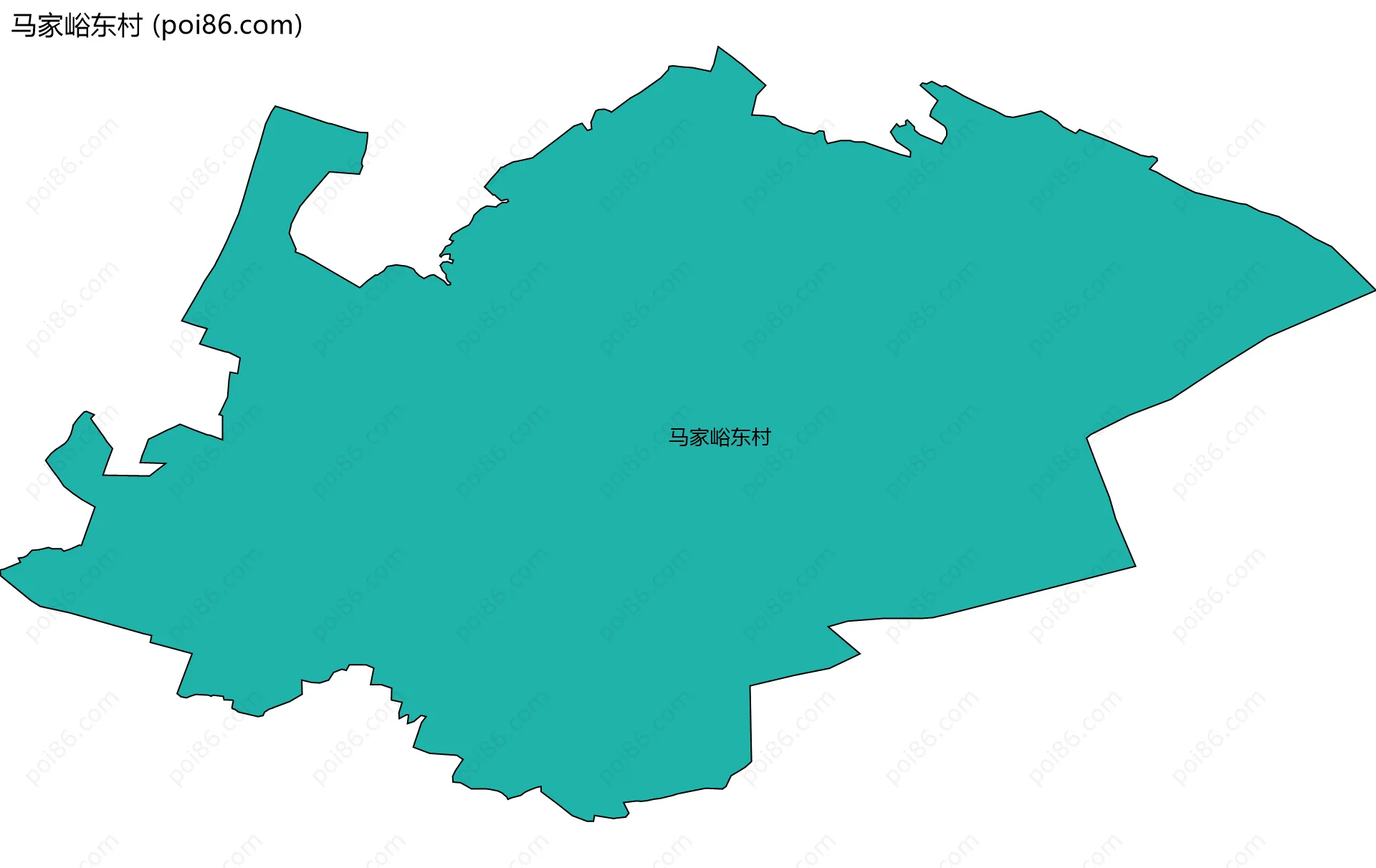 马家峪东村边界地图