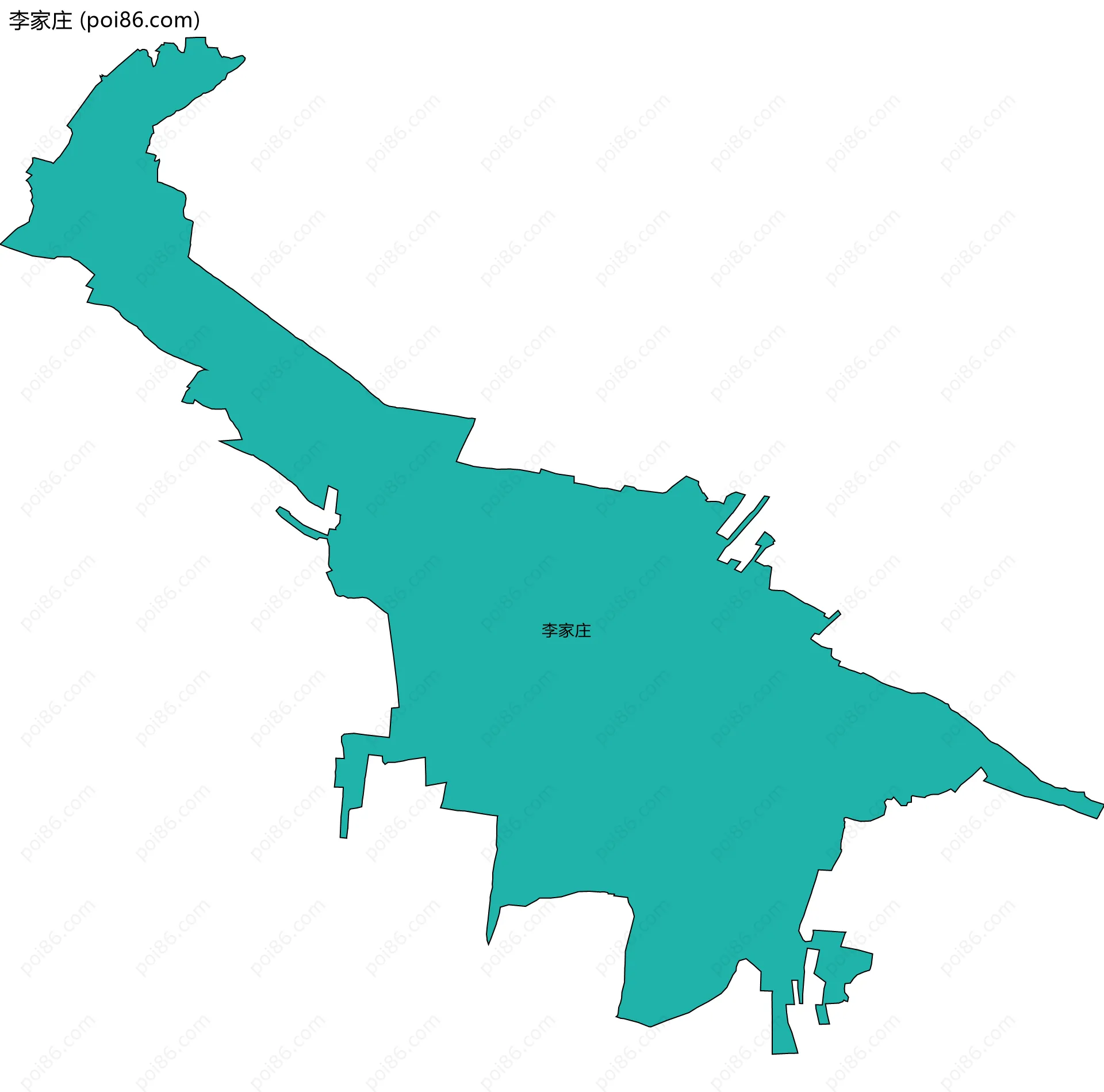 李家庄边界地图