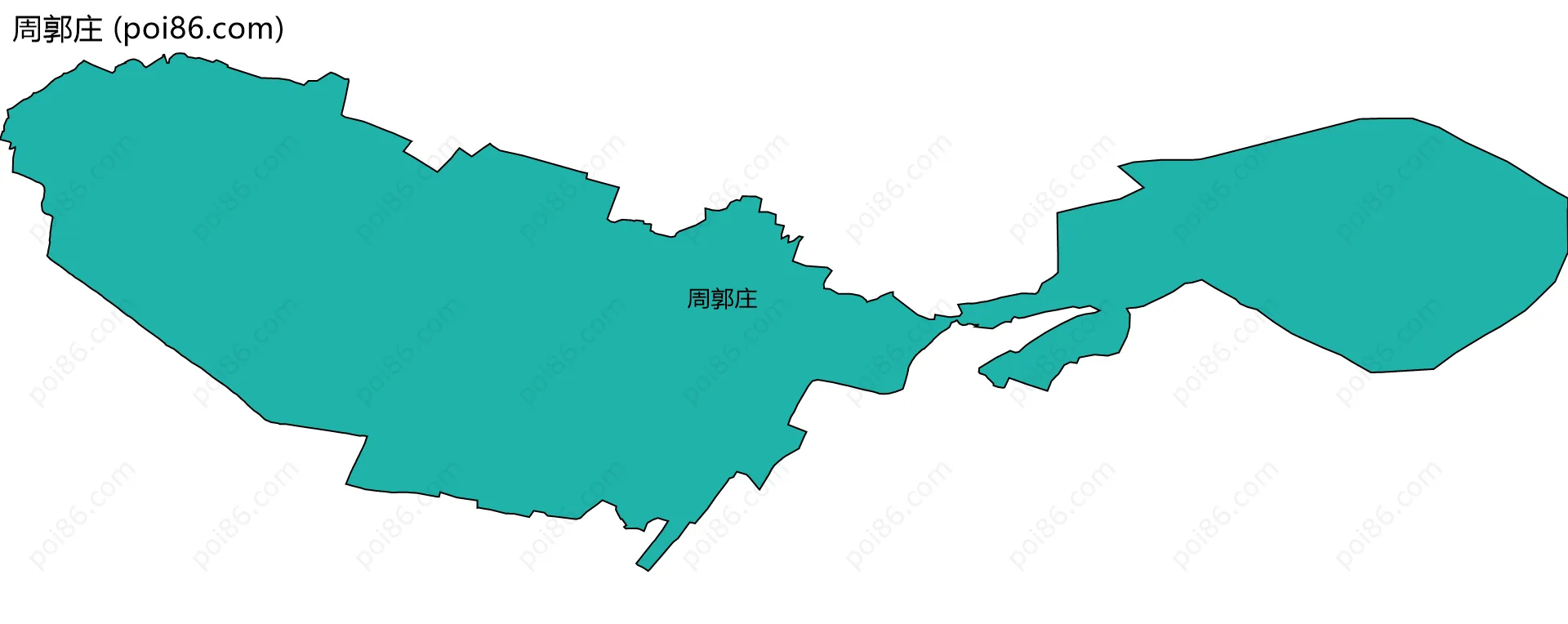 周郭庄边界地图