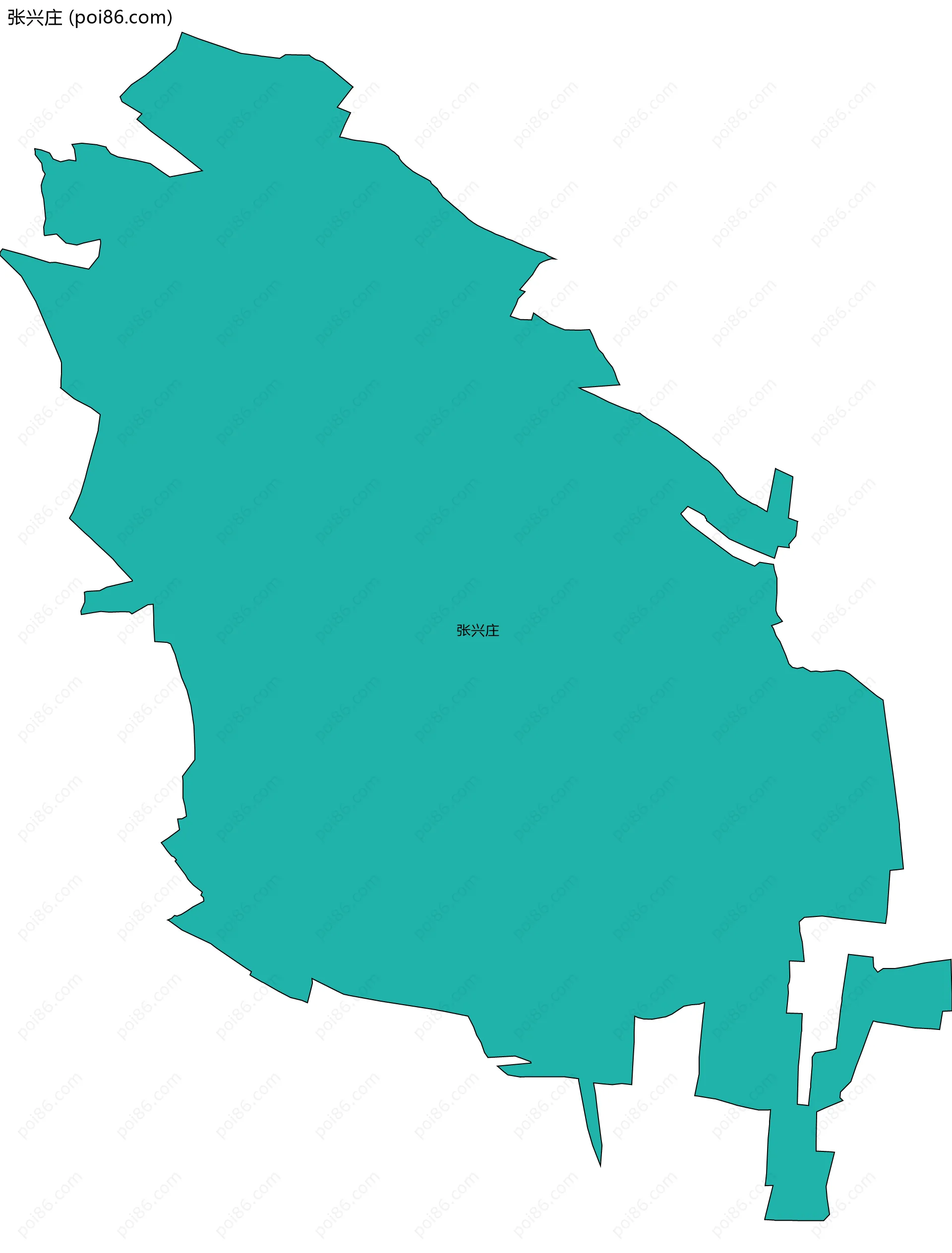 张兴庄边界地图