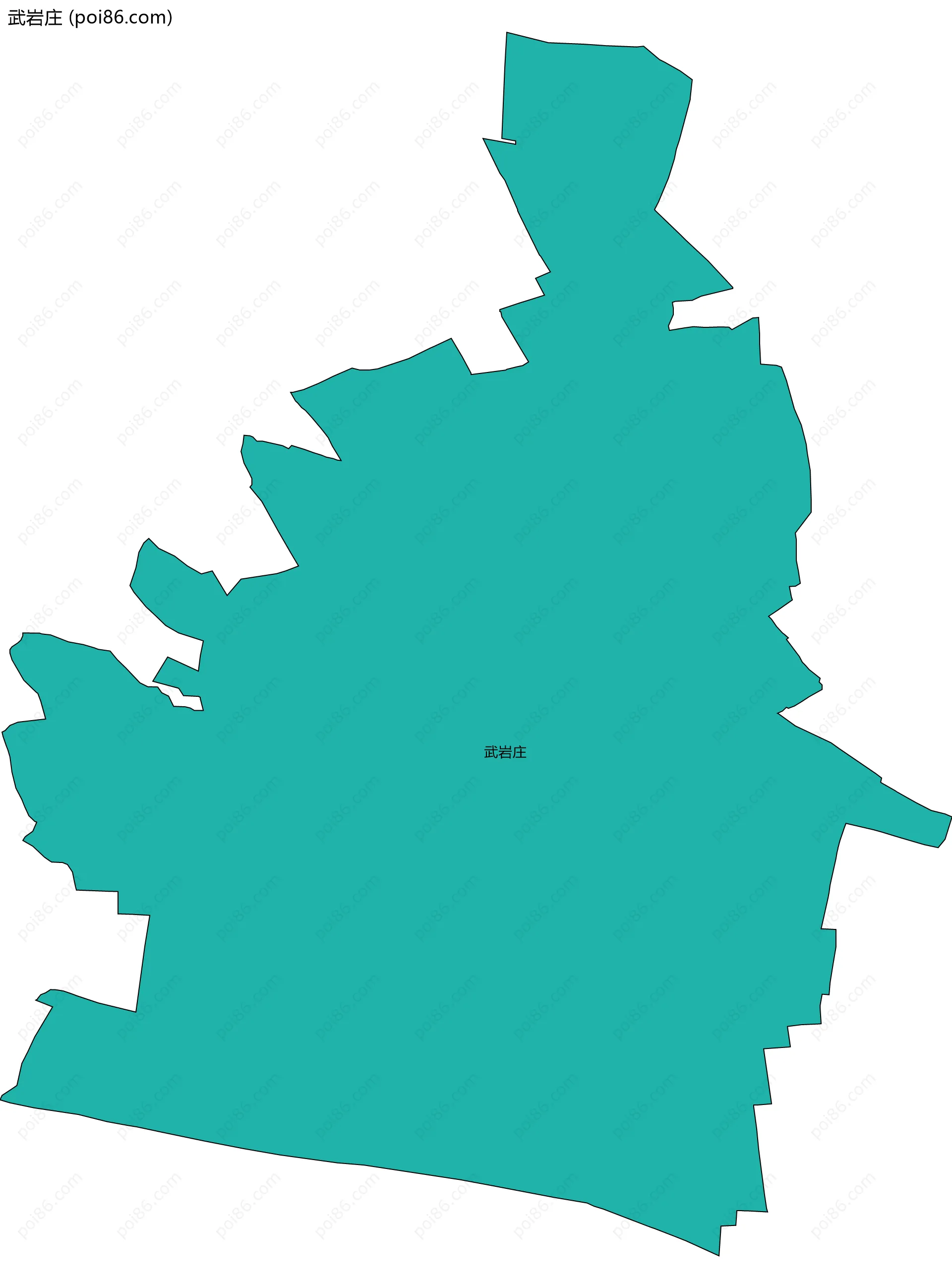 武岩庄边界地图