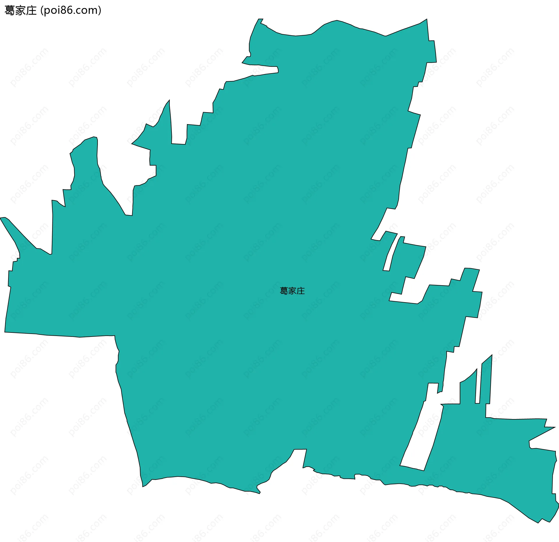 葛家庄边界地图