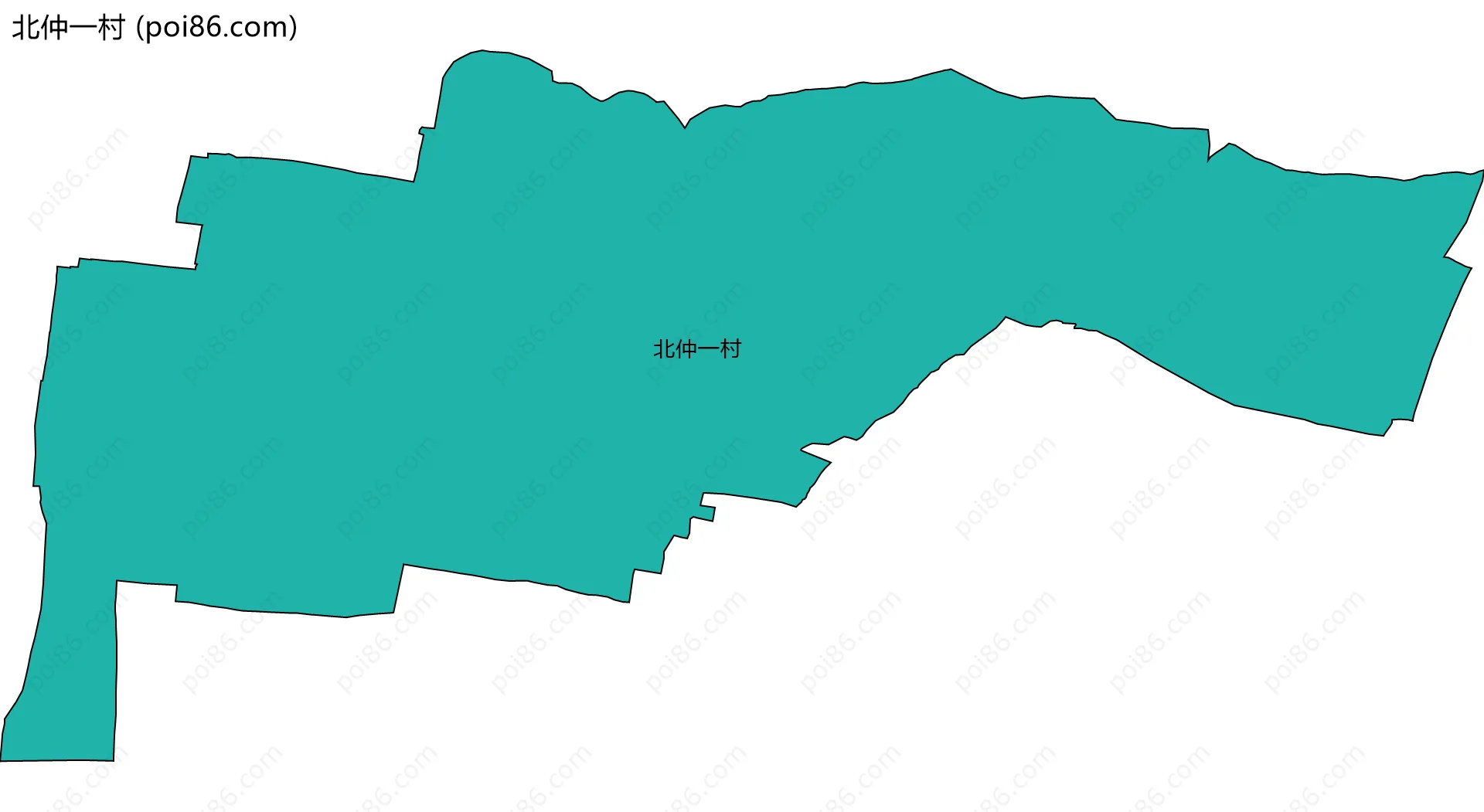 北仲一村边界地图