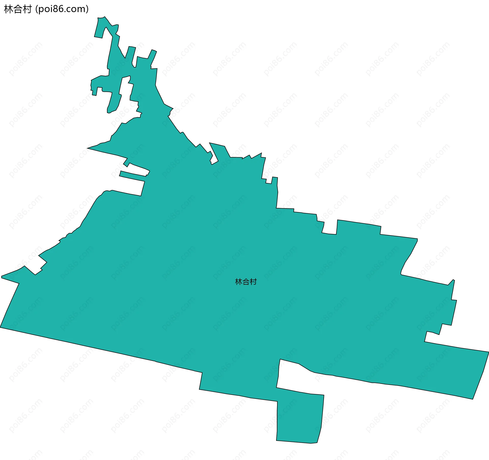 林合村边界地图