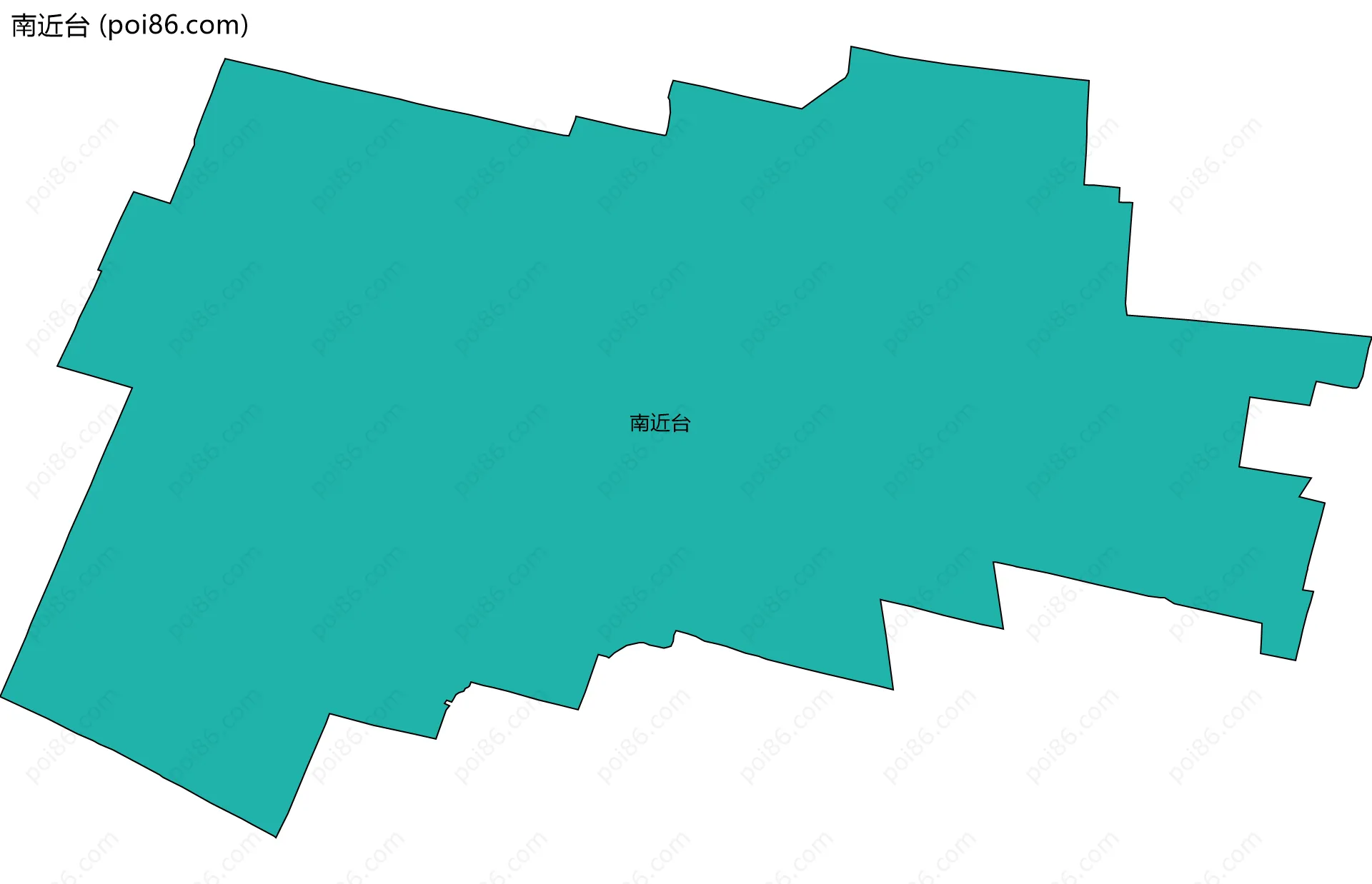 南近台边界地图