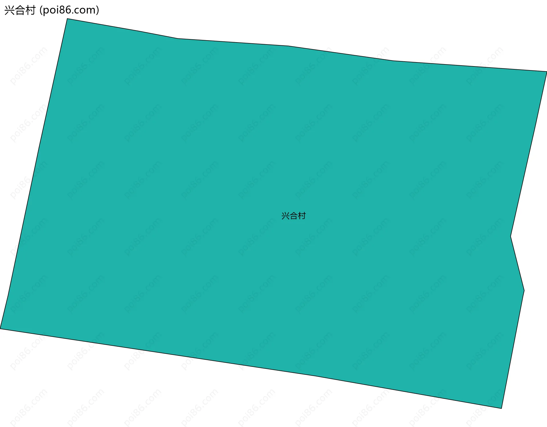 兴合村边界地图