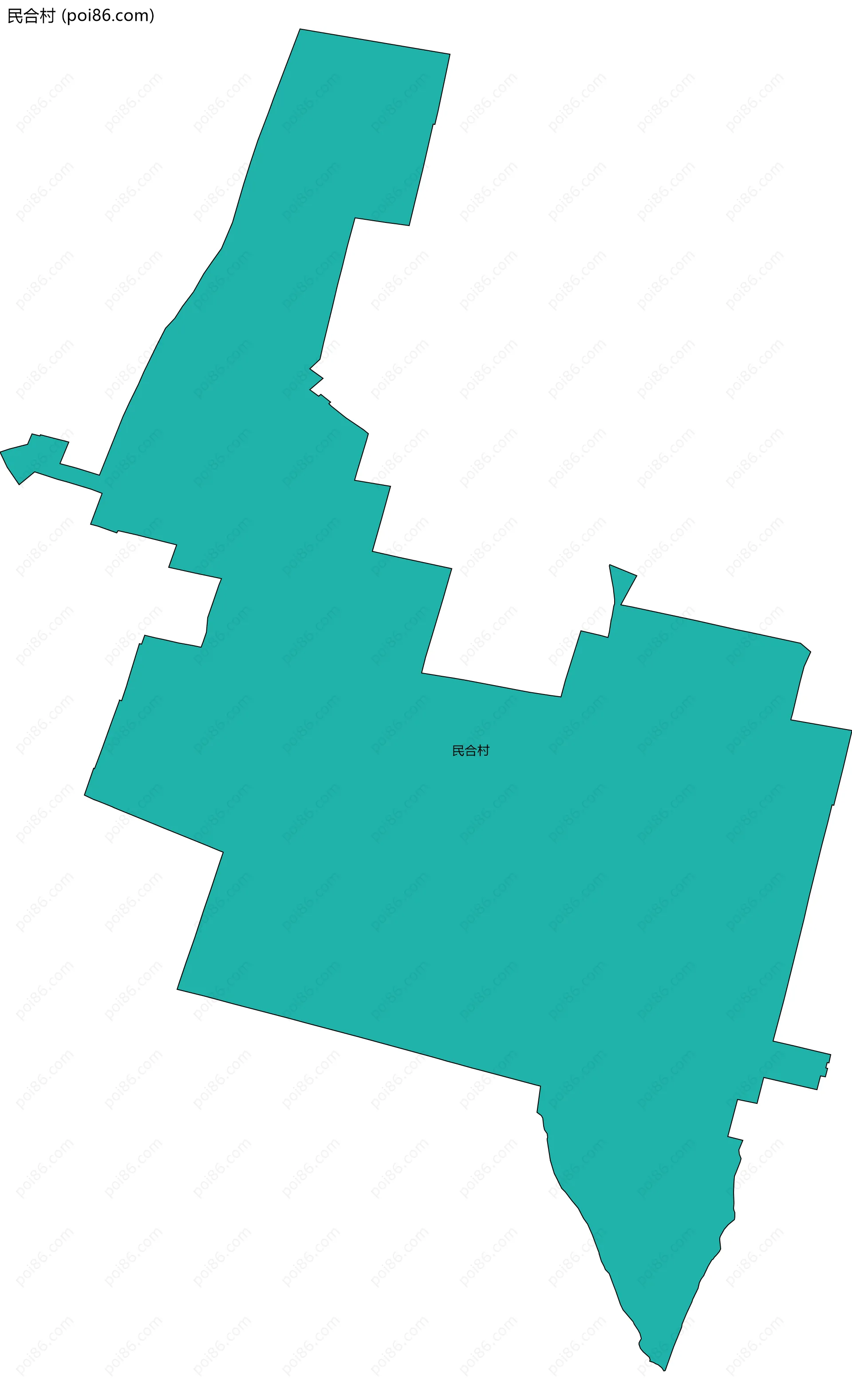 民合村边界地图