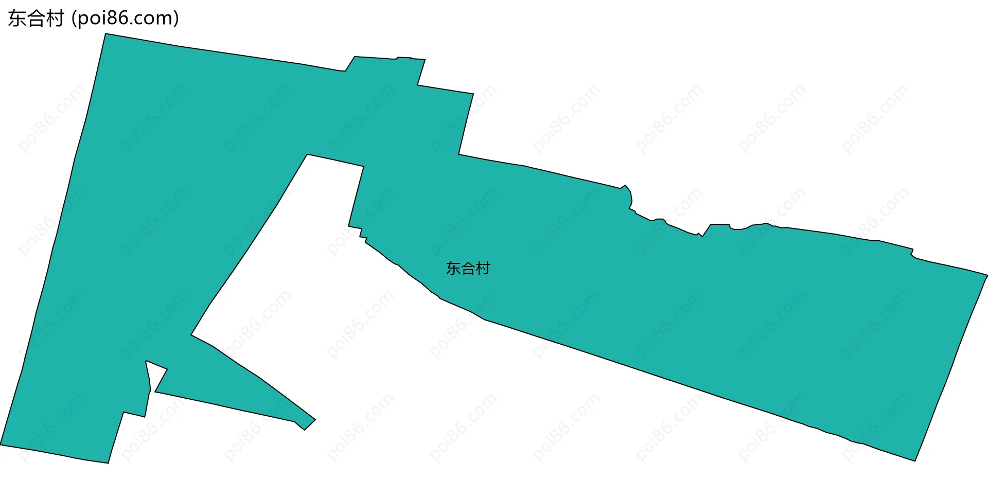 东合村边界地图