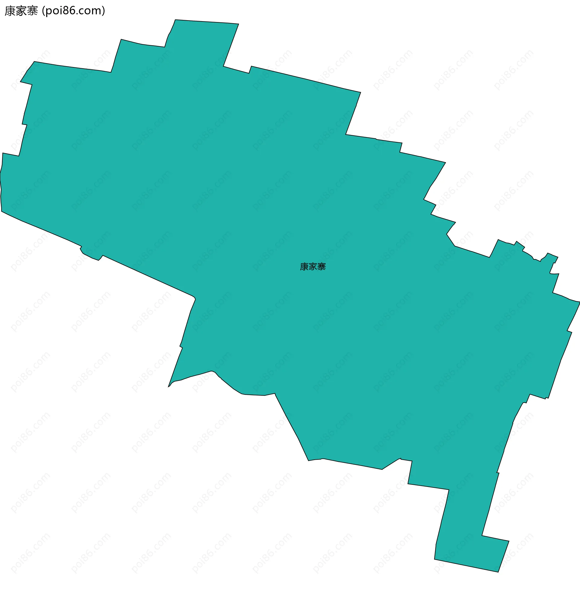 康家寨边界地图