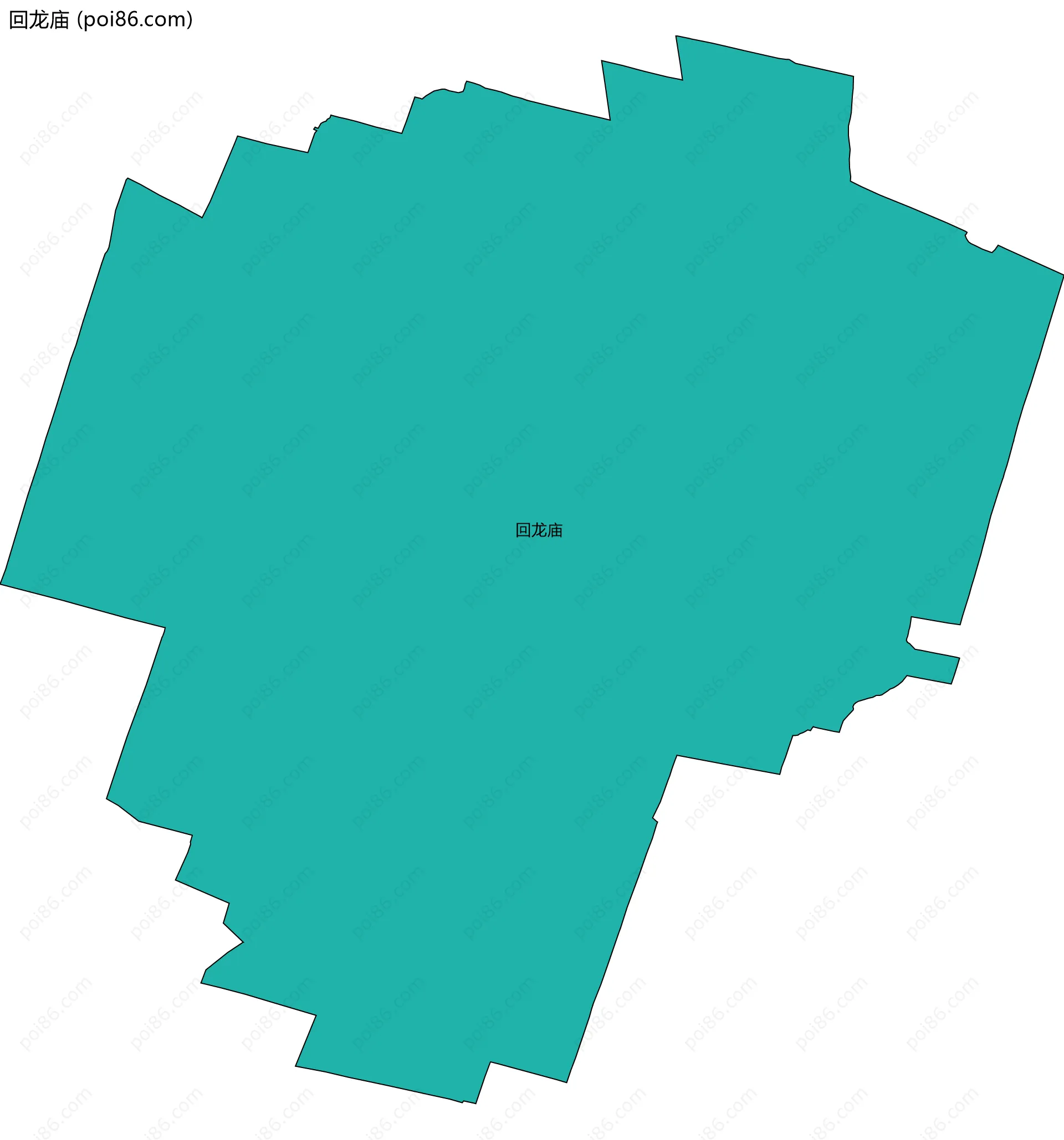 回龙庙边界地图